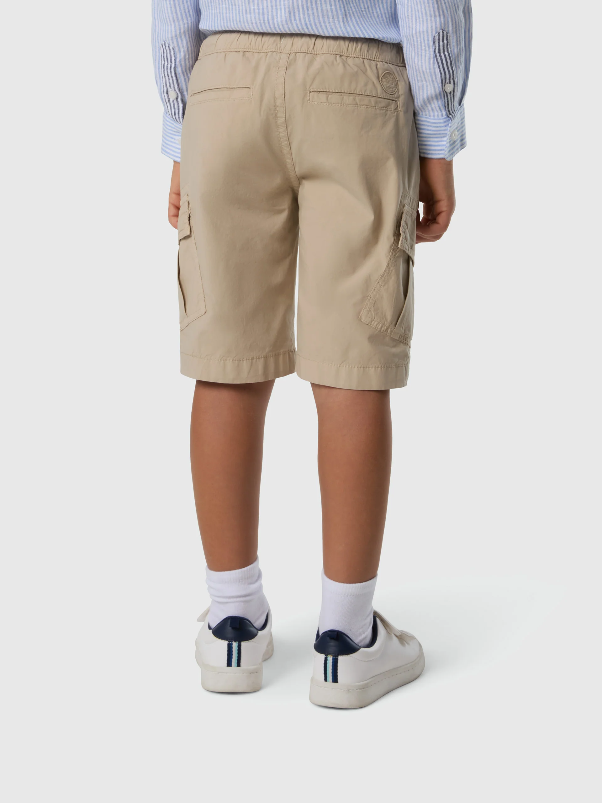 Cargo shorts with elasticated waist - Image 4