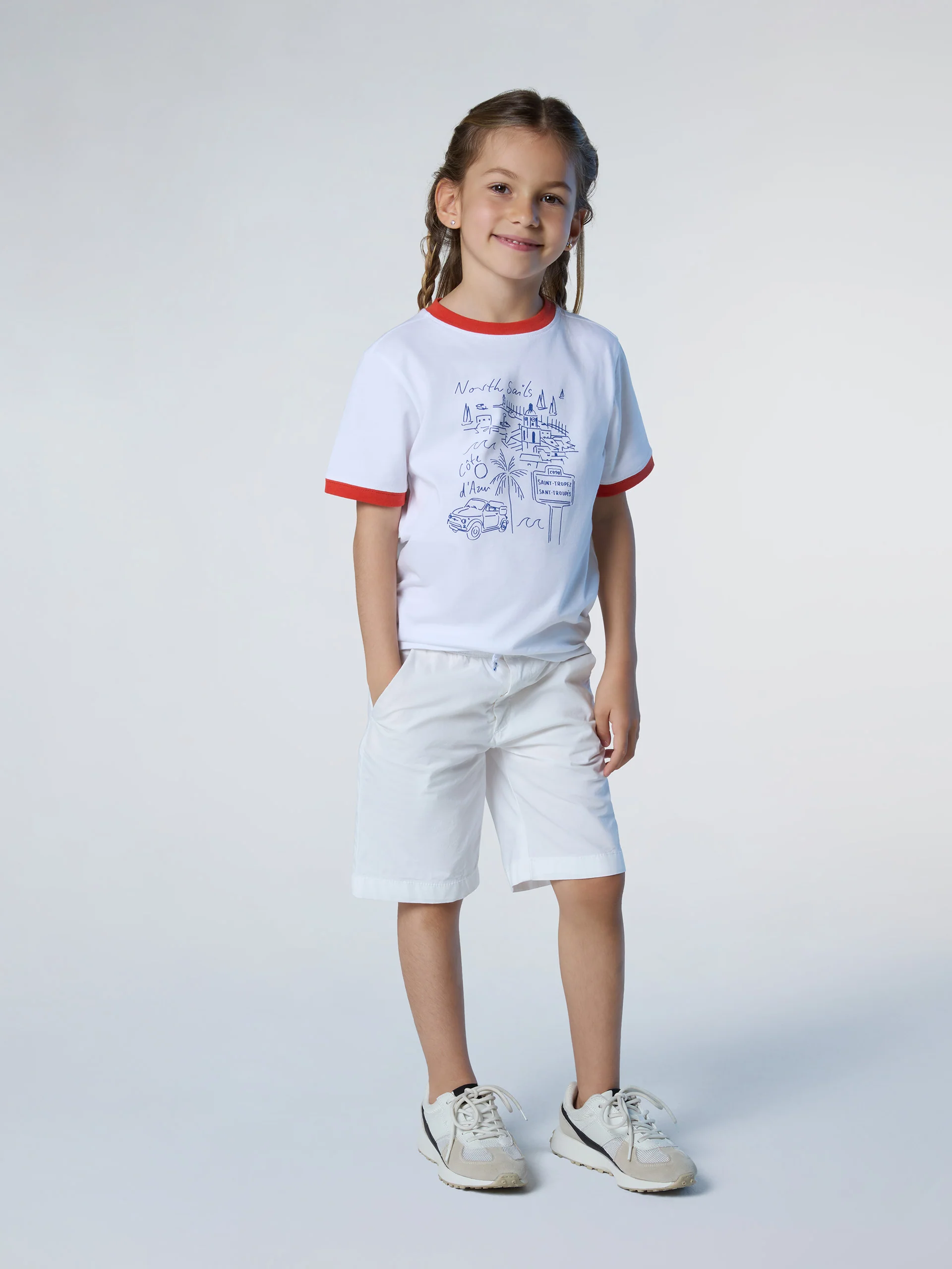 Chino shorts with elasticated waist - Image 2