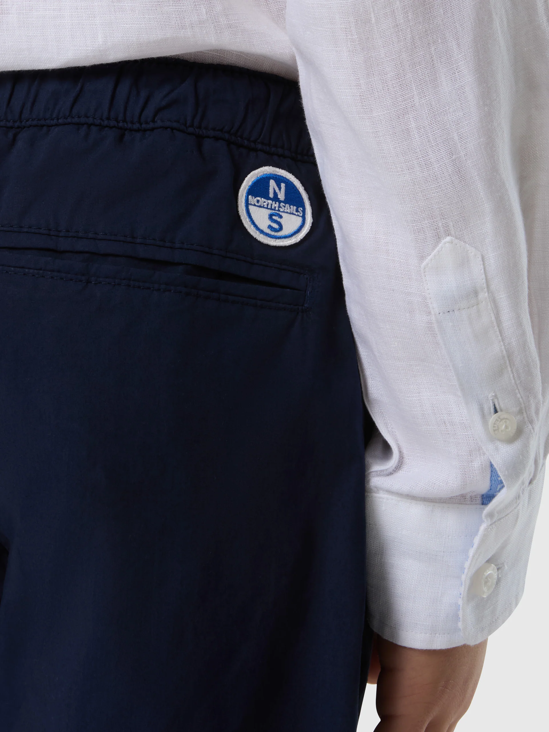 Chino shorts with elasticated waist - Image 9