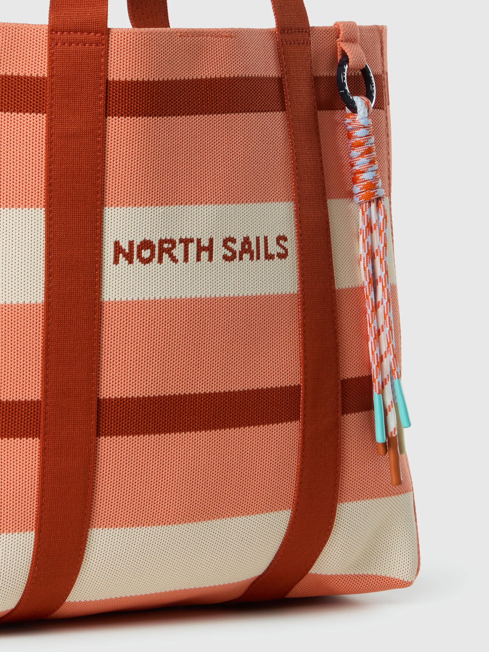 Striped knit tote bag - Image 3