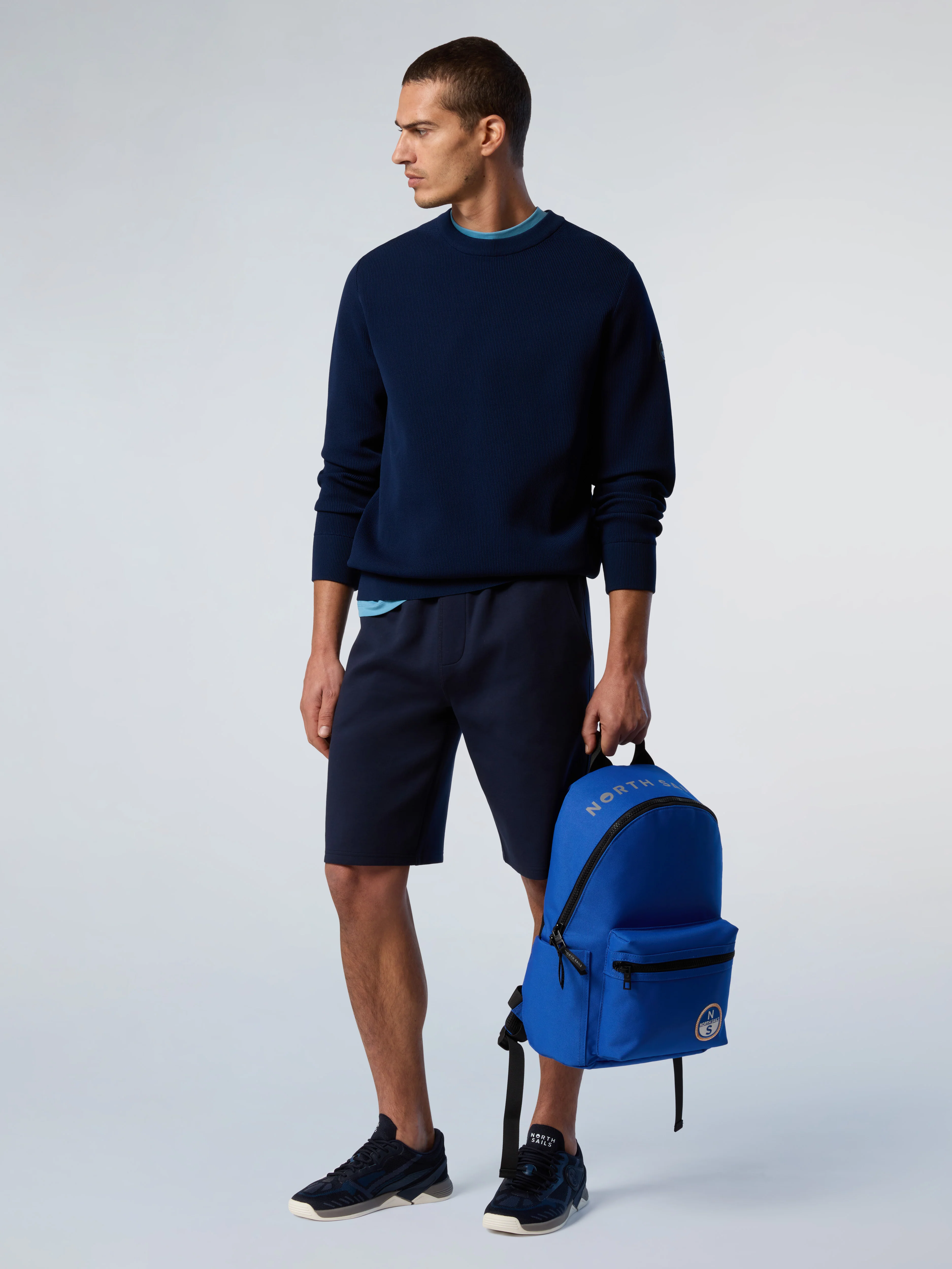 Technical knit crew-neck sweater - Image 11