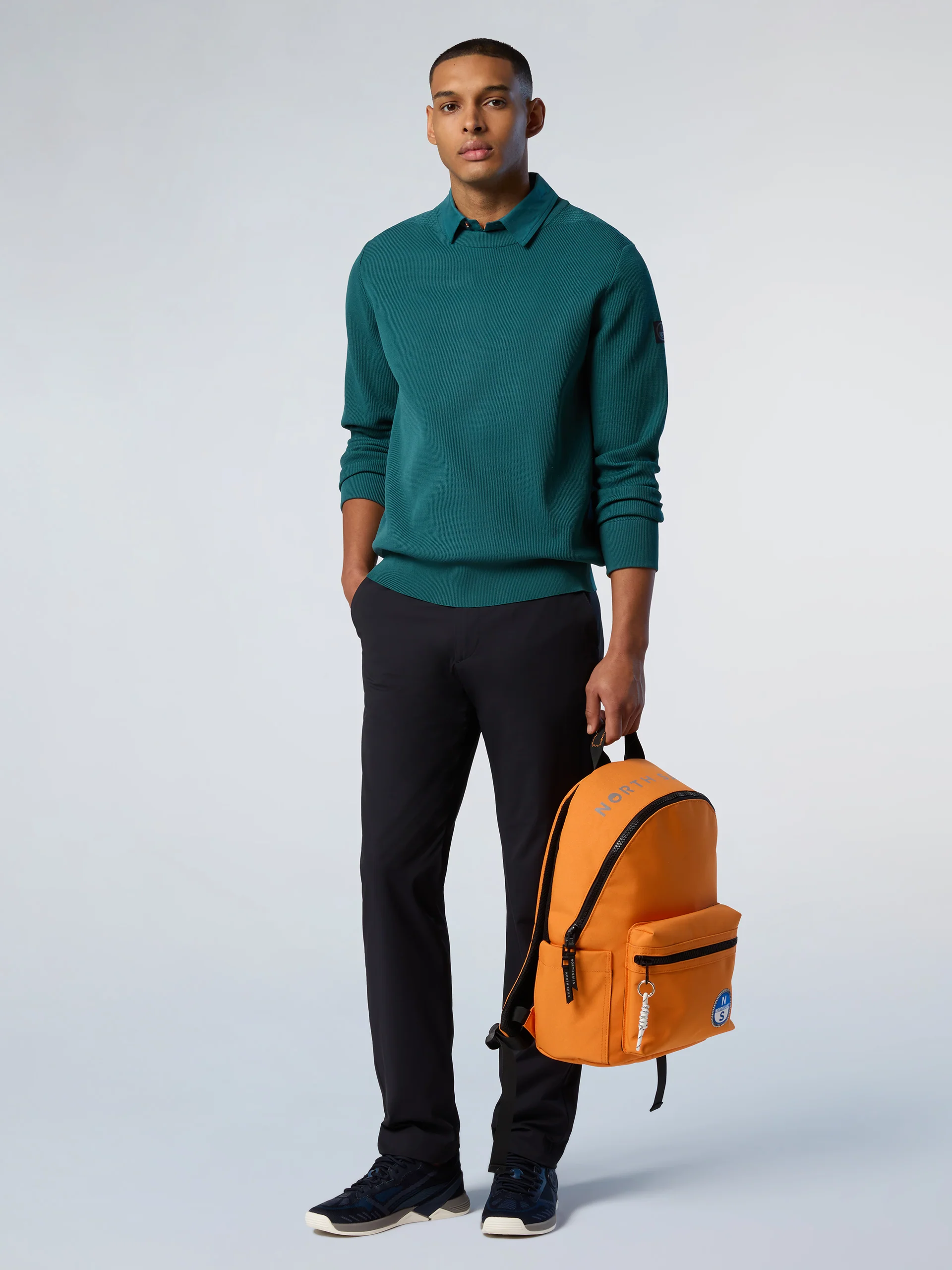 Technical knit crew-neck sweater - Image 5