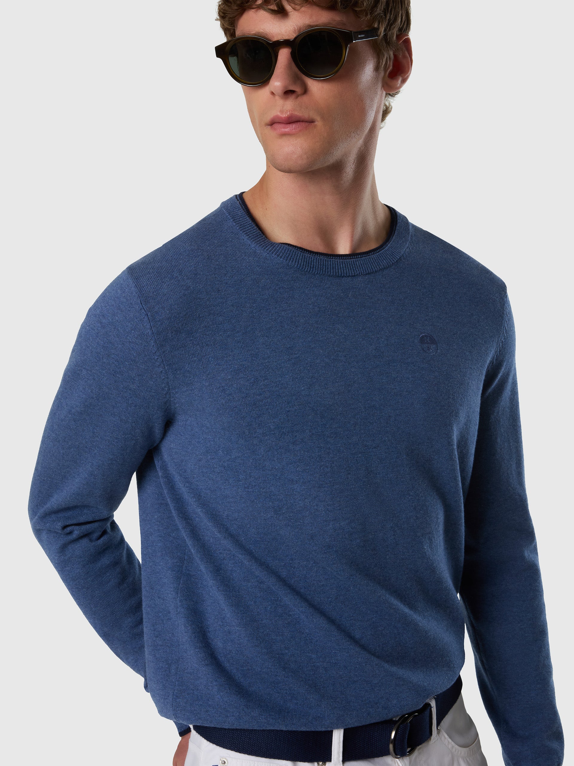 Crew-neck sweater with tonal logo - Image 14