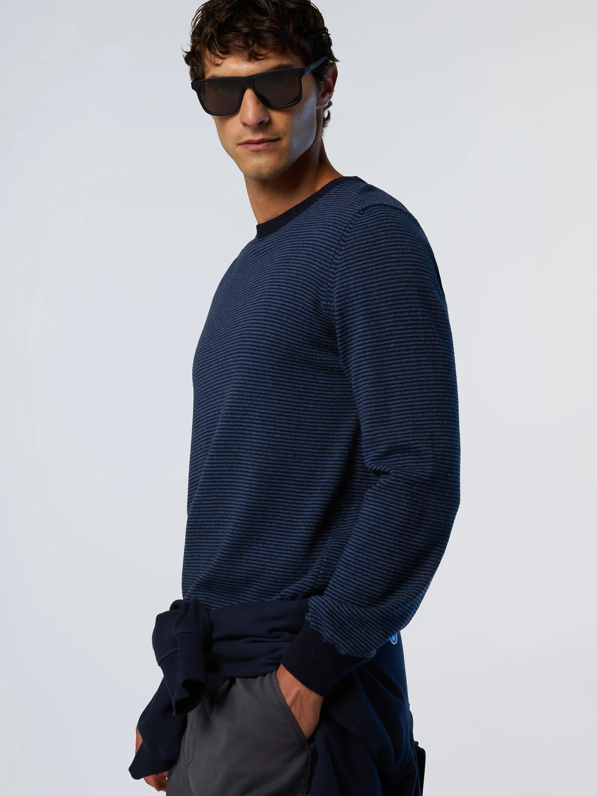Cashmere blend striped sweater - Image 2