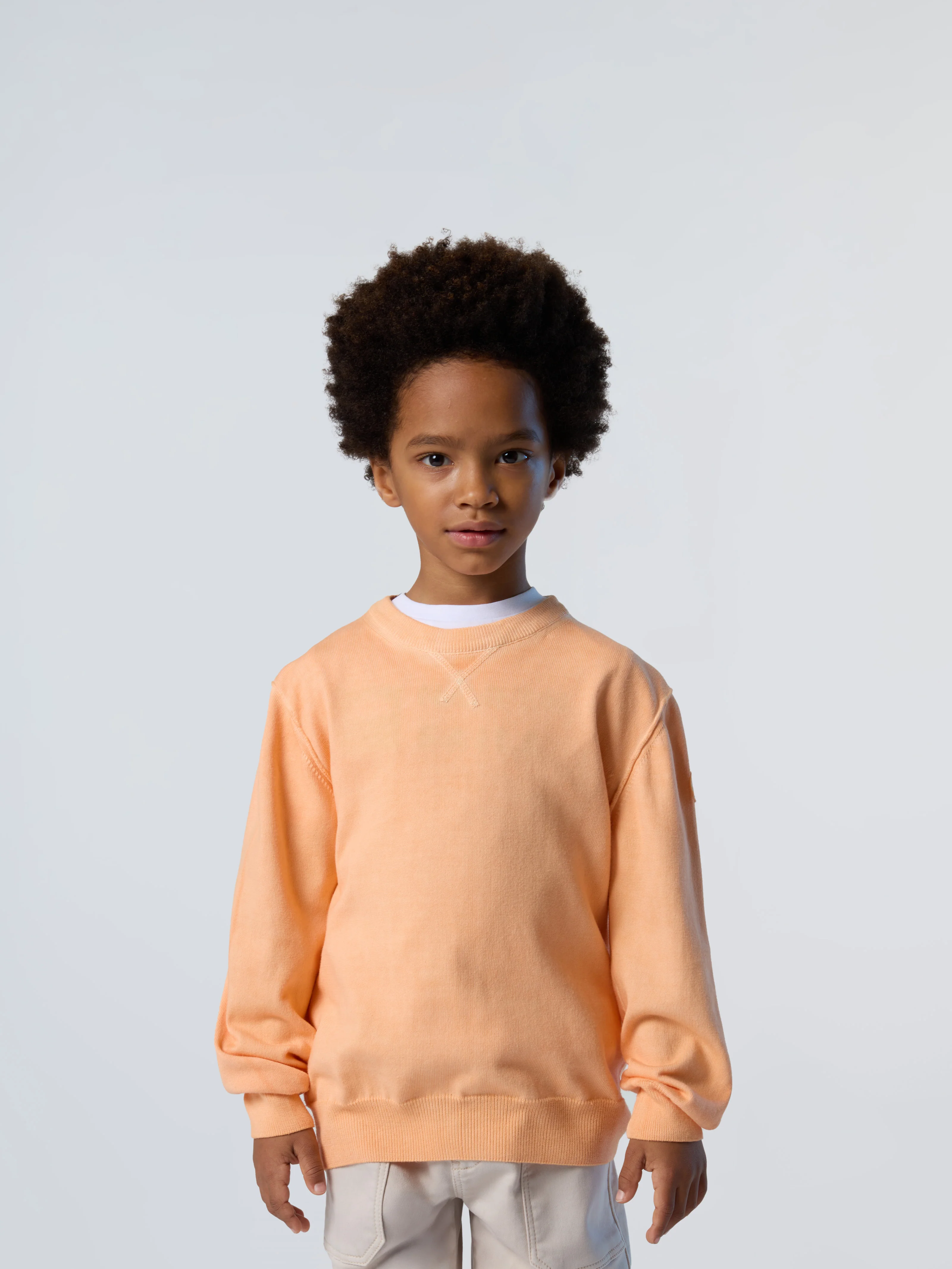 Crew-neck sweater with logo patch - Image 10