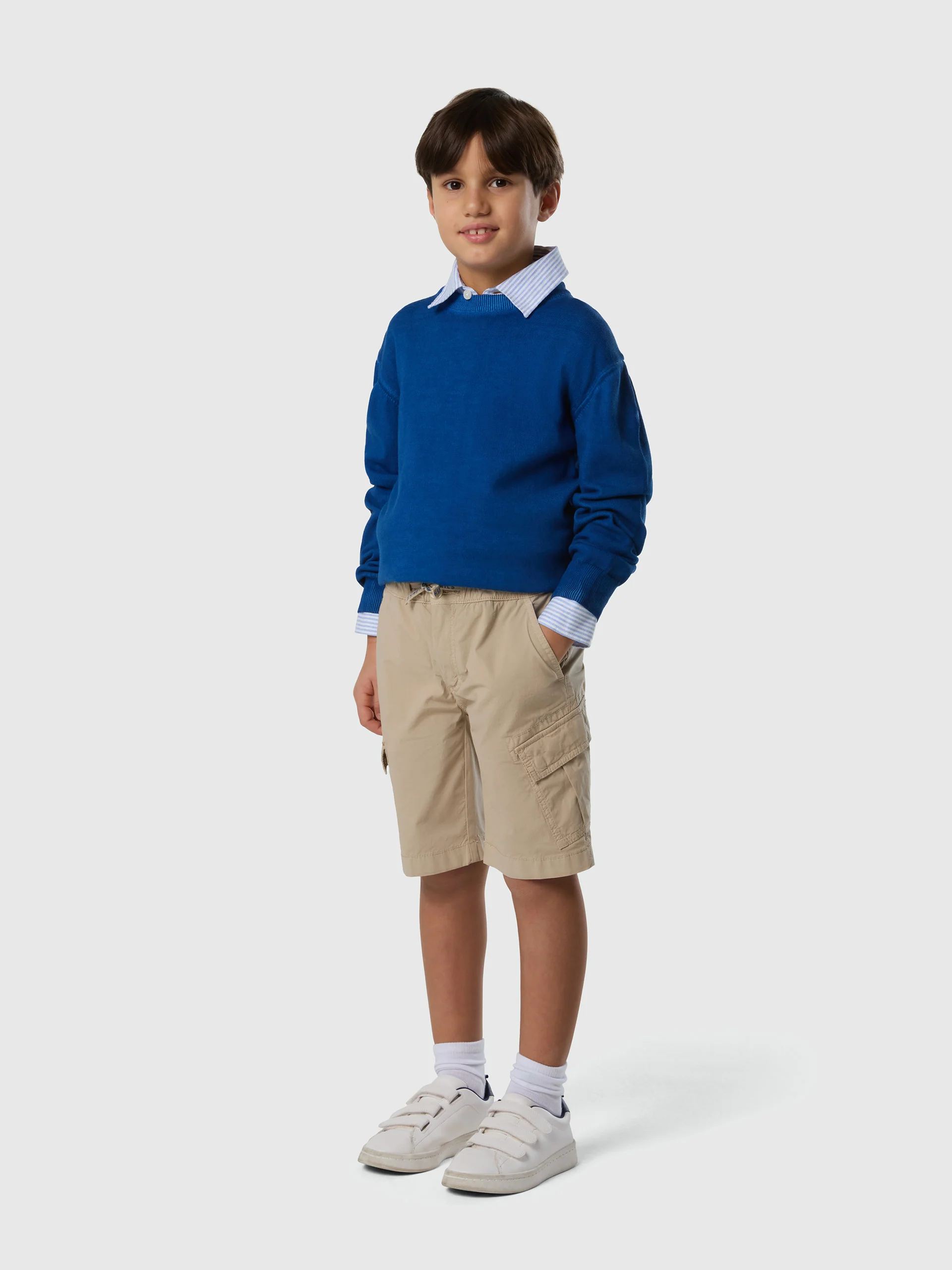 Crew-neck sweater with logo patch - Image 11