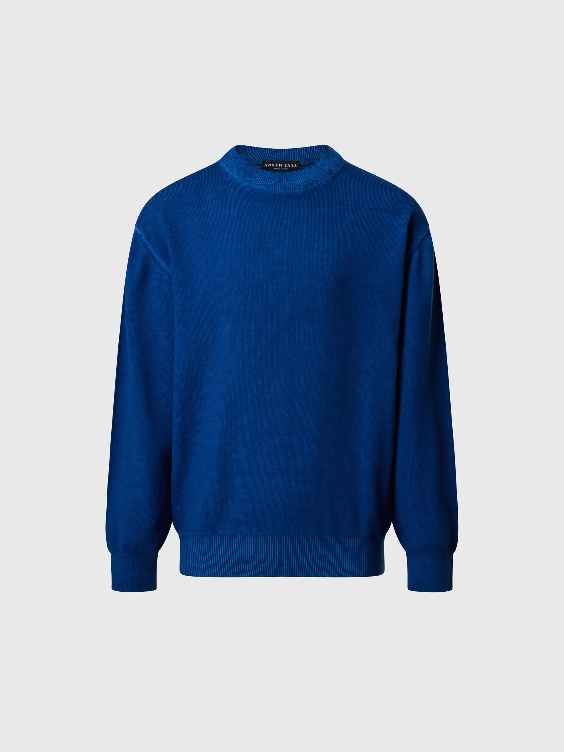 Crew-neck sweater with logo patch - Image 9