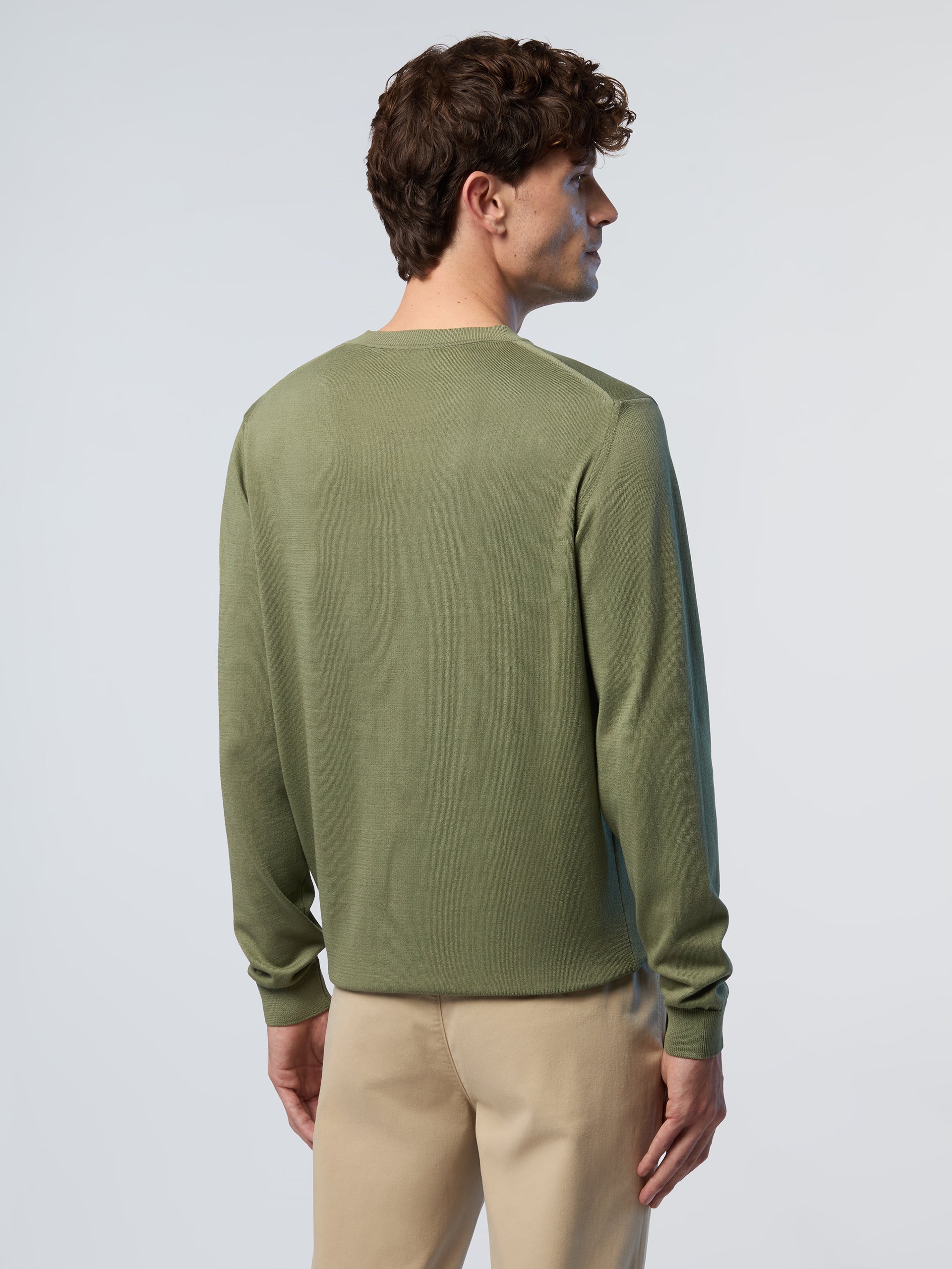 Crew-neck sweater with logo label - Image 10