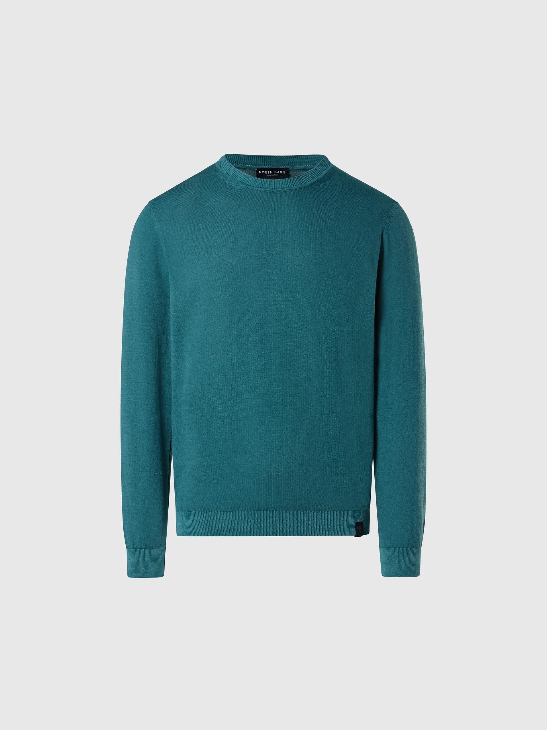 Crew-neck sweater with logo label - Image 15