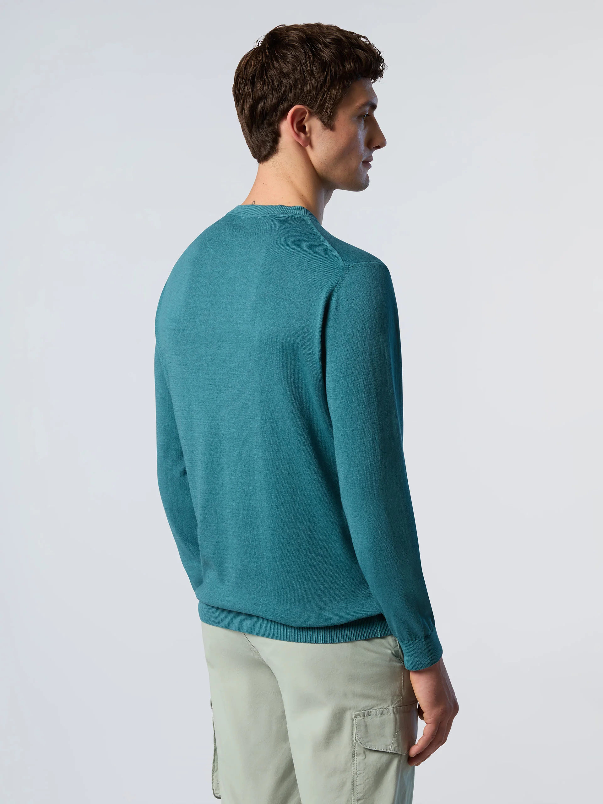 Crew-neck sweater with logo label - Image 16