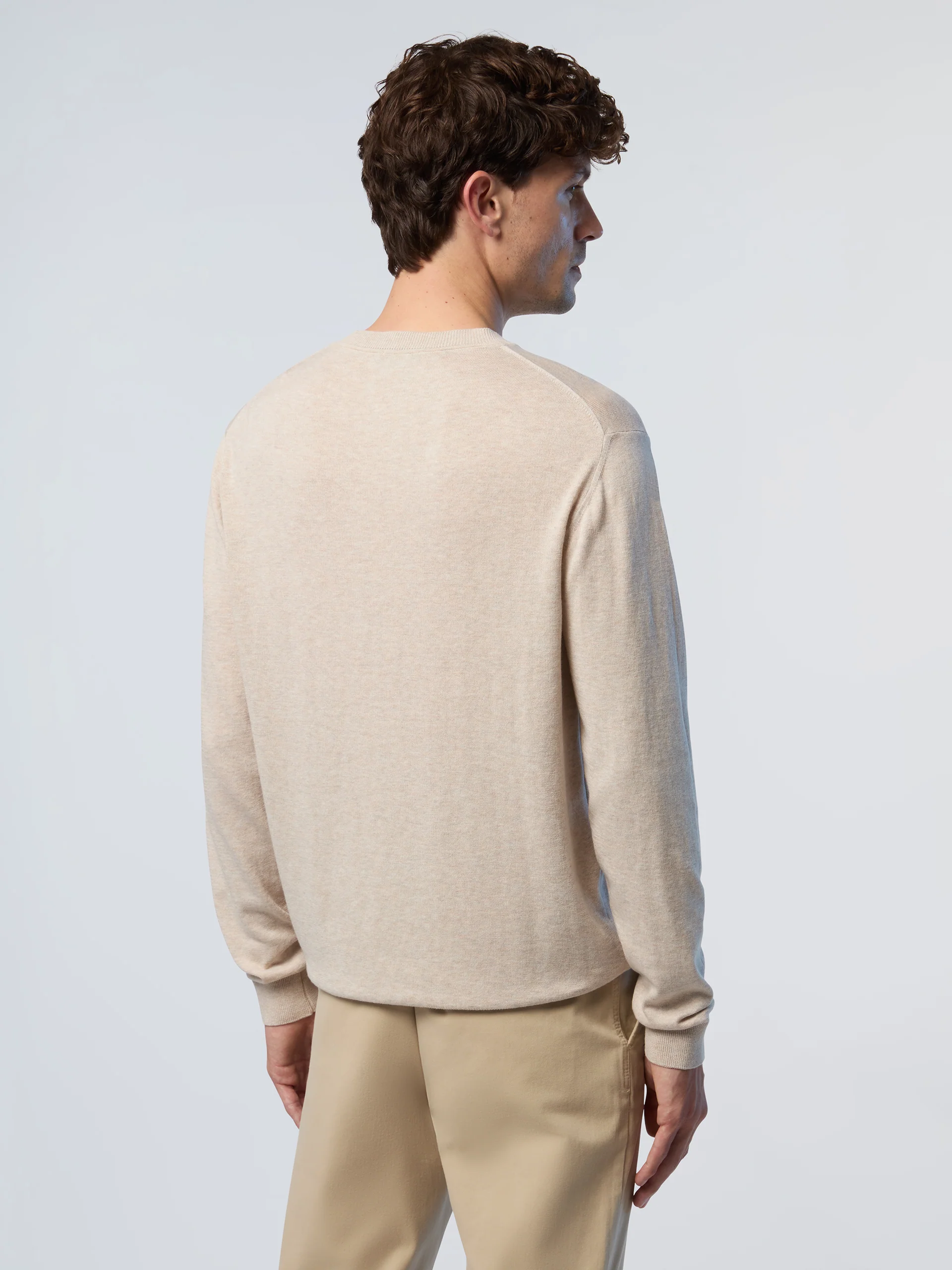 Crew-neck sweater with logo label - Image 4
