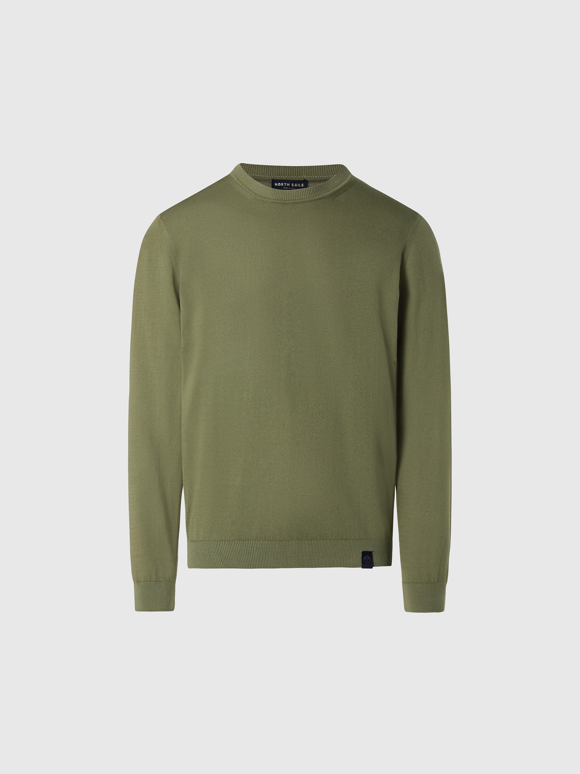 Crew-neck sweater with logo label - Image 9