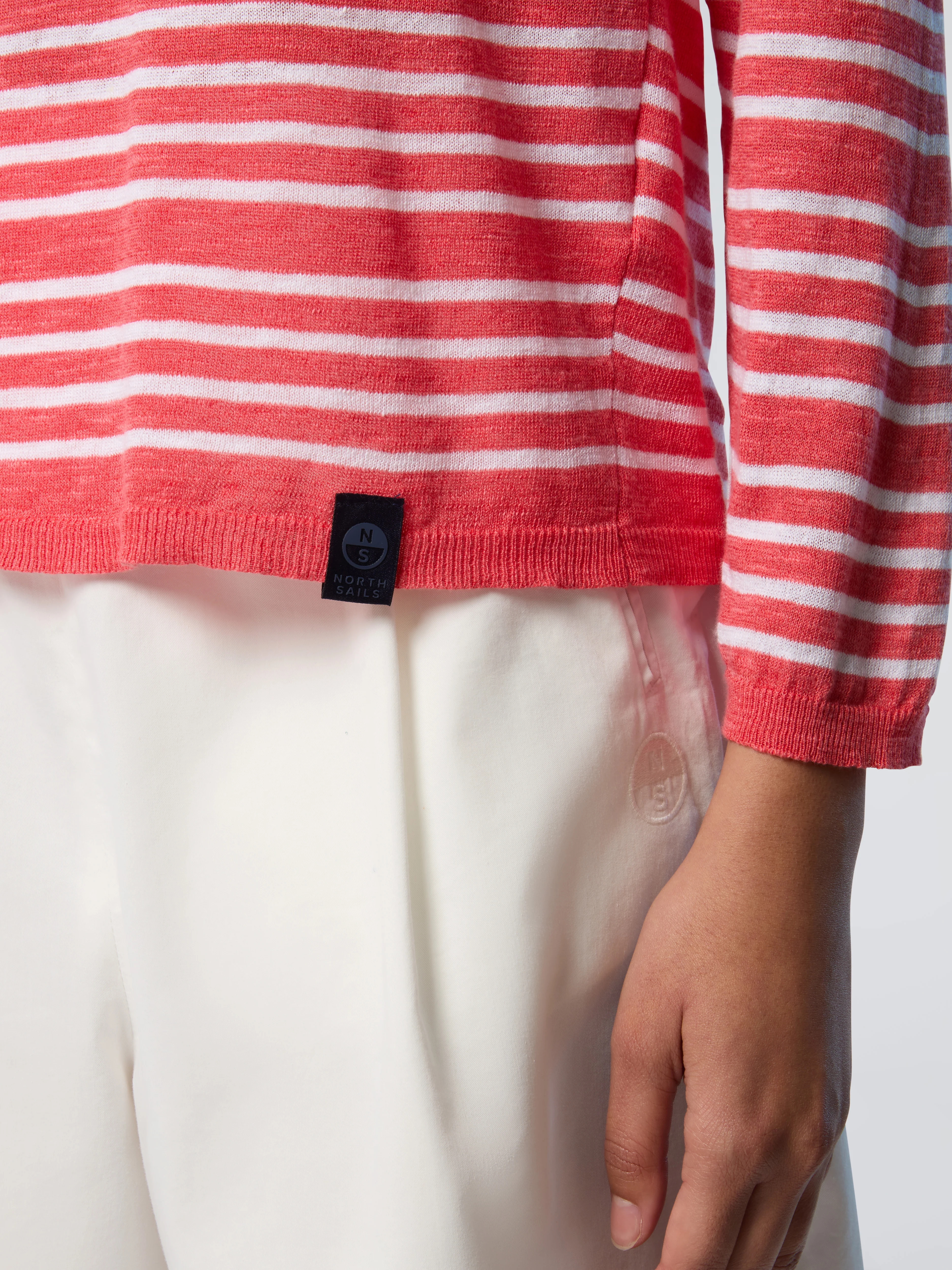 Striped crew-neck sweater - Image 6