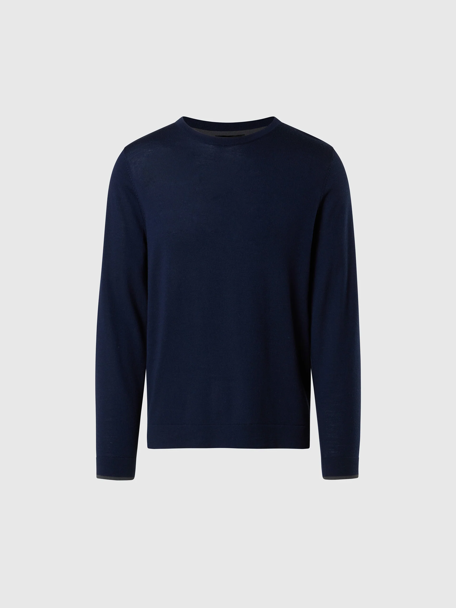 Crew-neck sweater with slits - Image 3