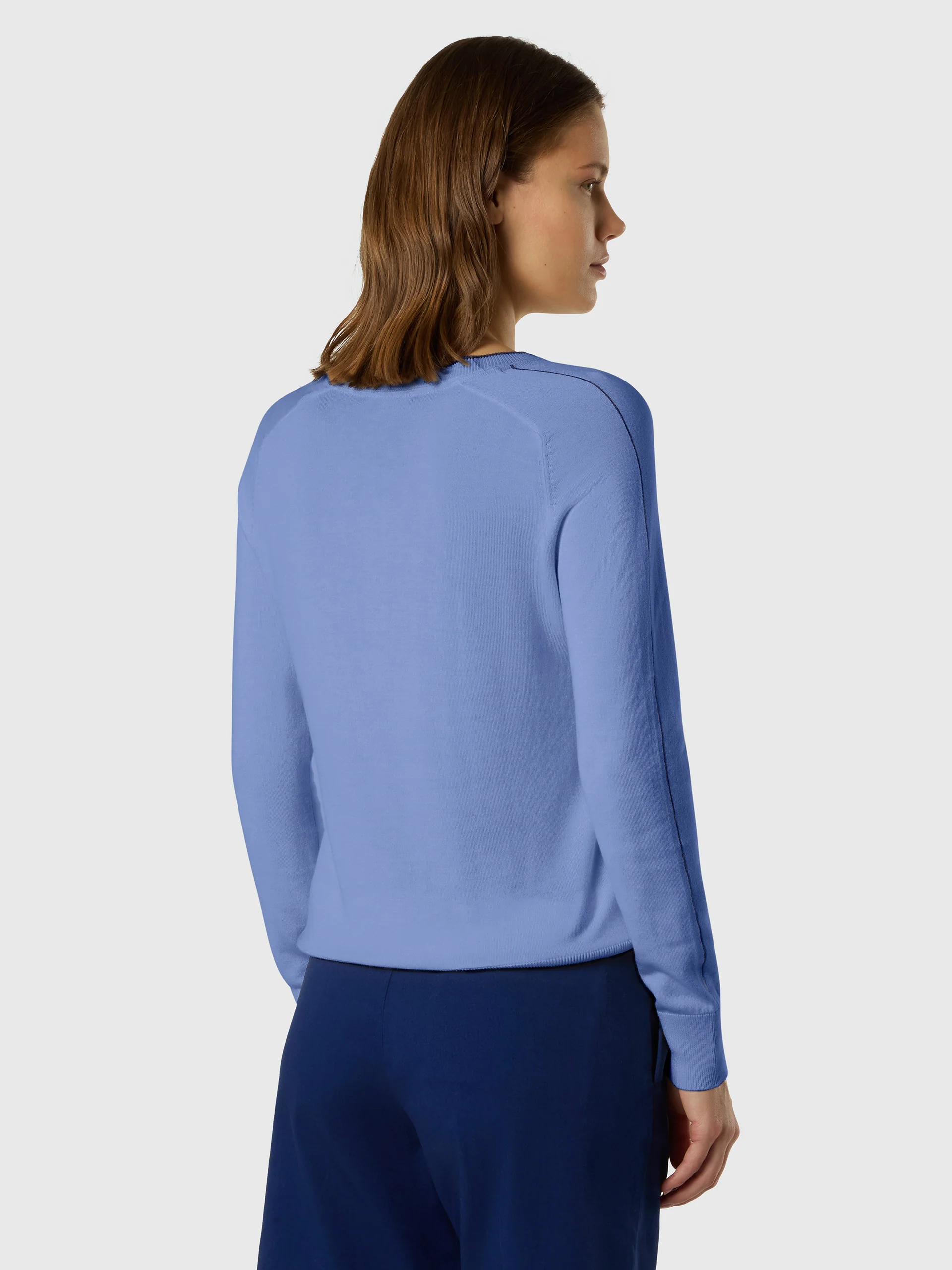 Viscose-cotton crew-neck sweater - Image 10
