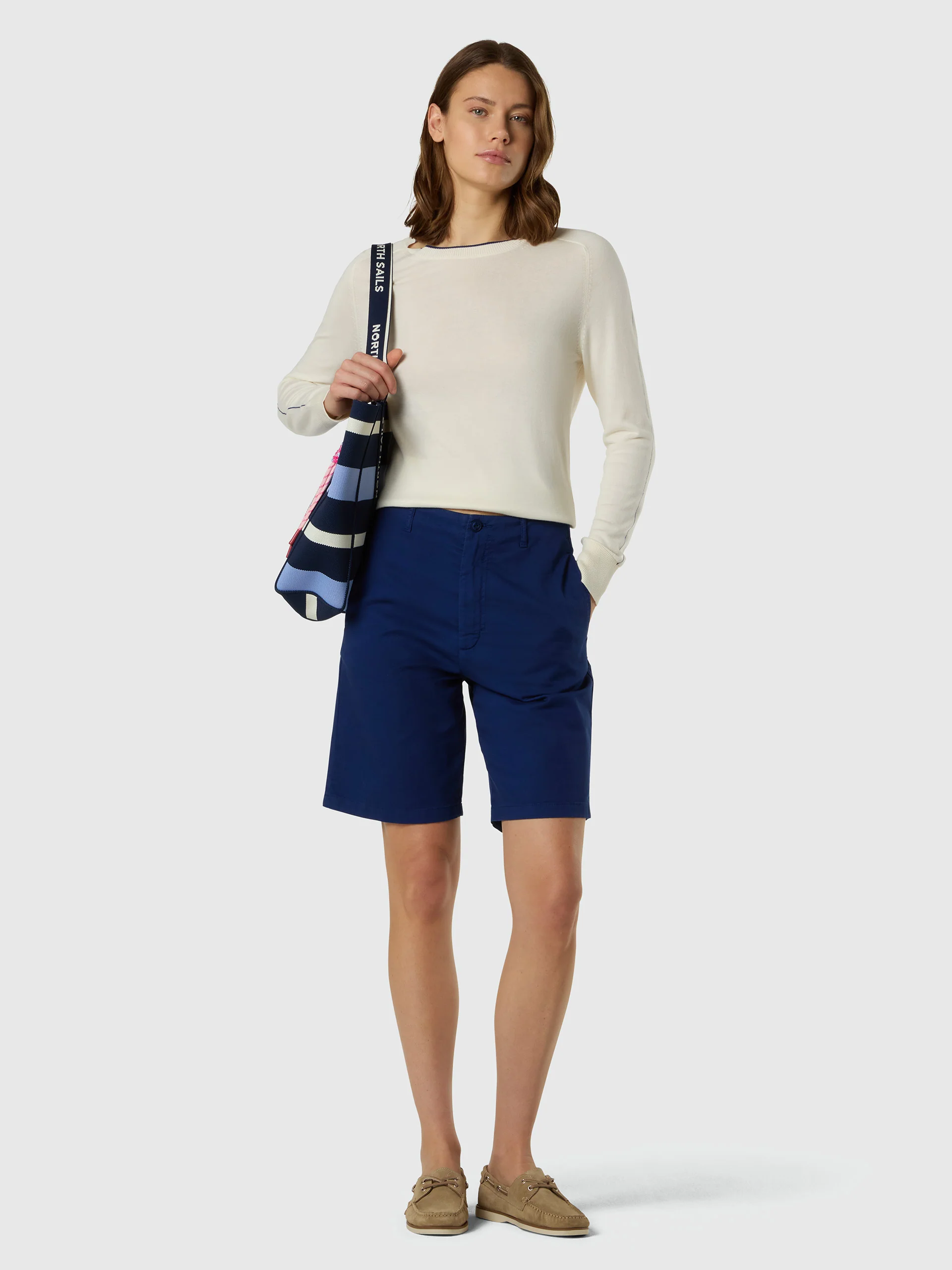Viscose-cotton crew-neck sweater - Image 5