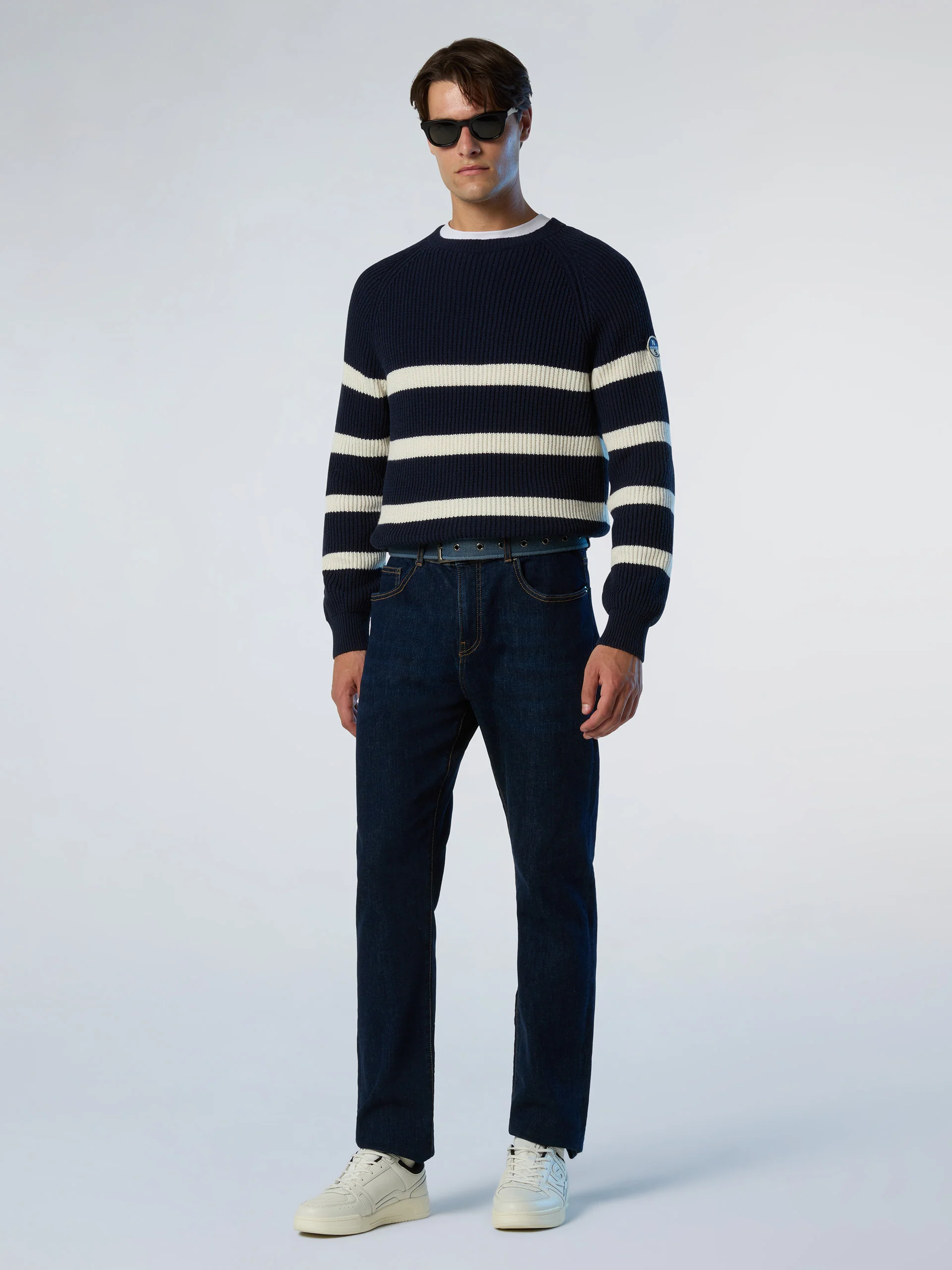 Fisherman's rib crew-neck sweater - Image 17