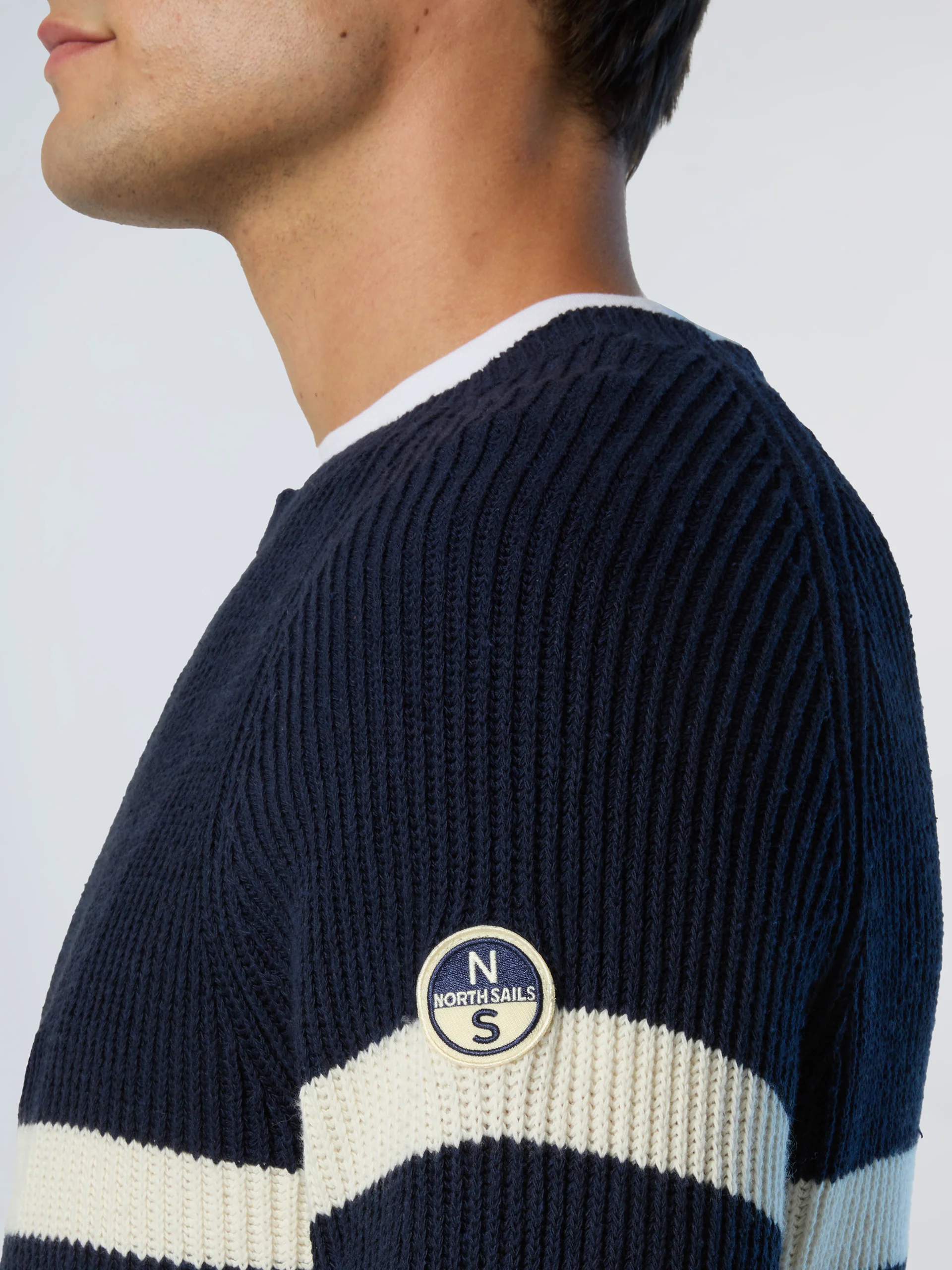Fisherman's rib crew-neck sweater - Image 18