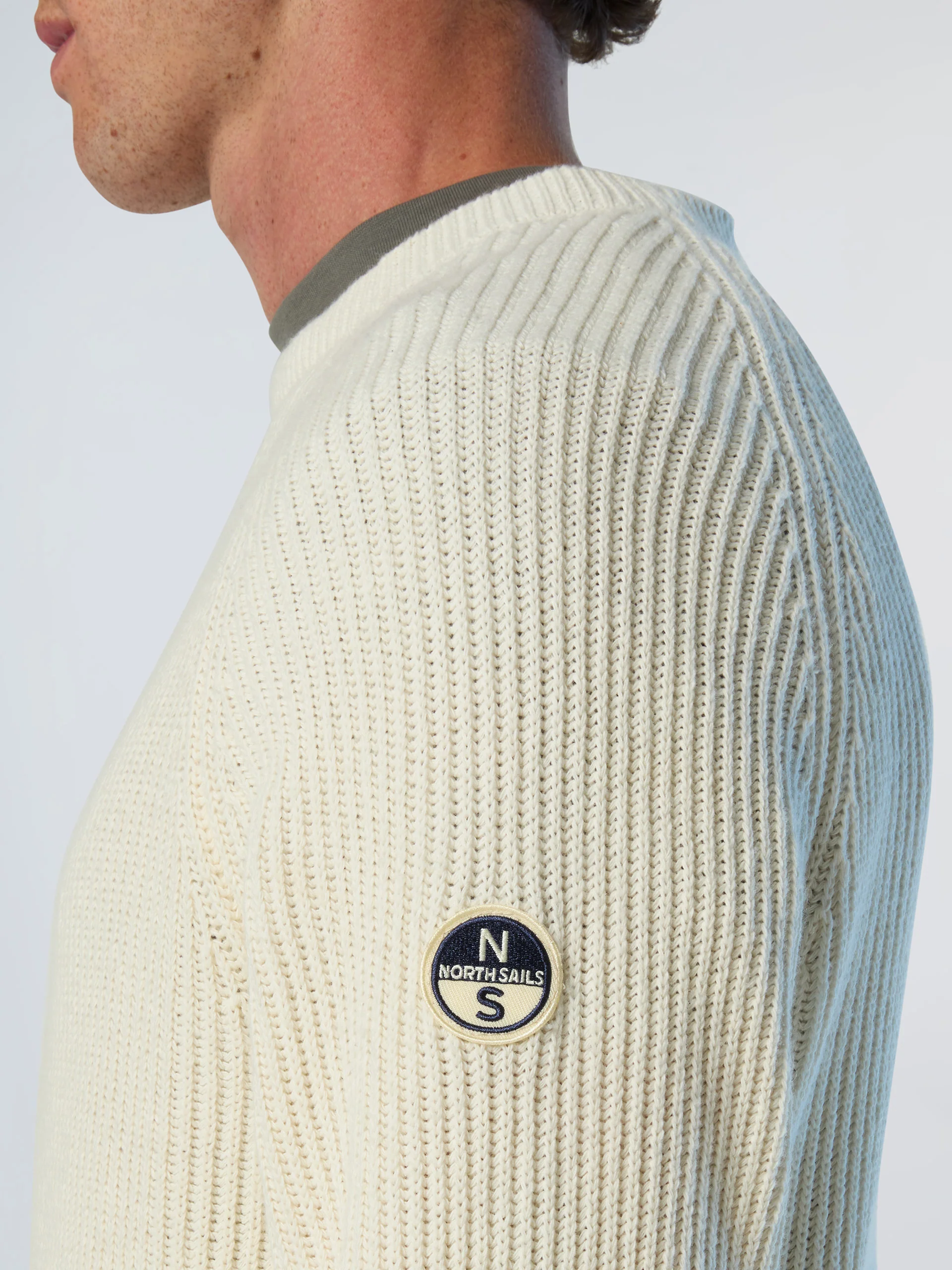 Fisherman's rib crew-neck sweater - Image 6