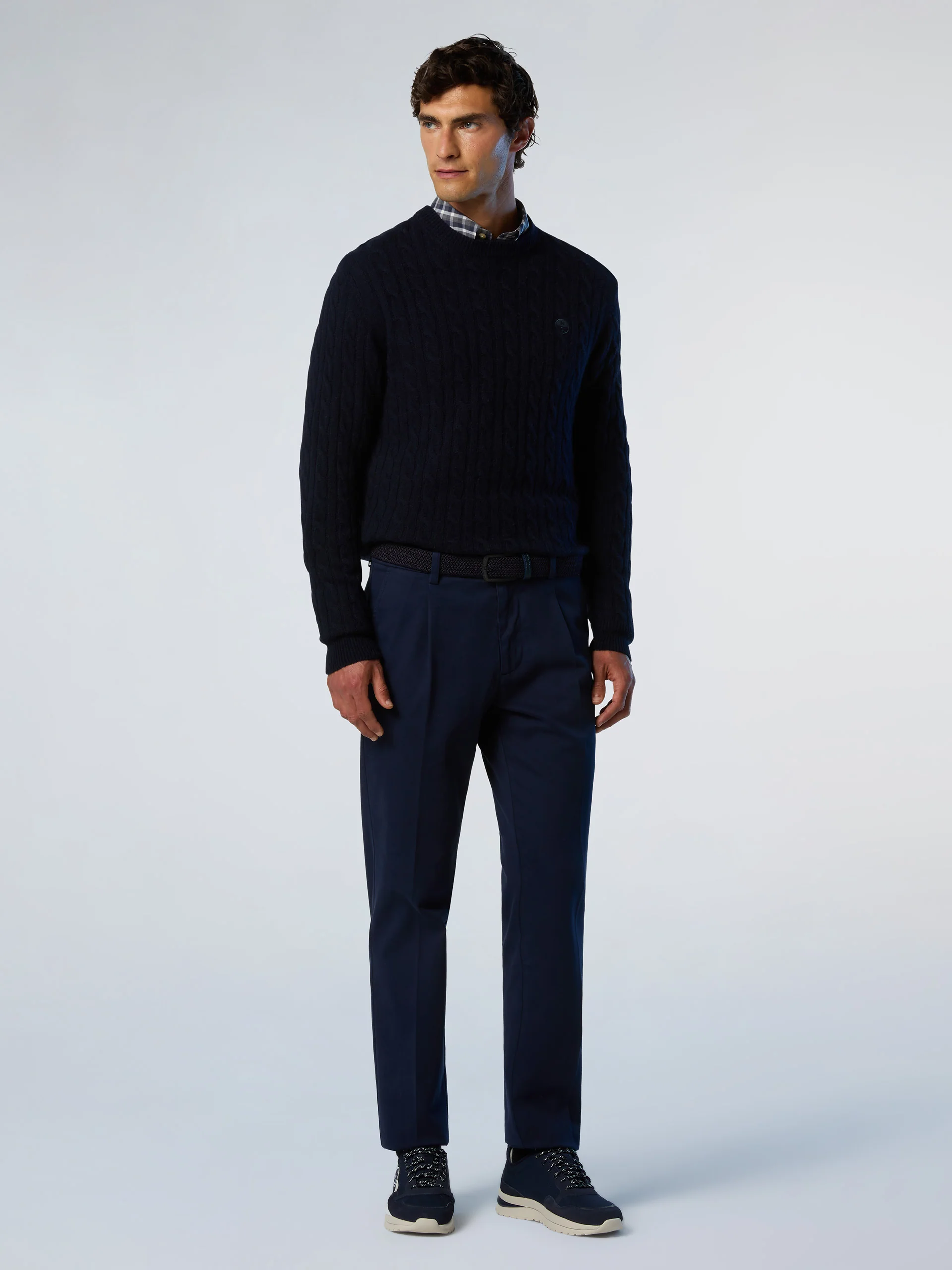 Cable-knit crew-neck sweater - Image 17