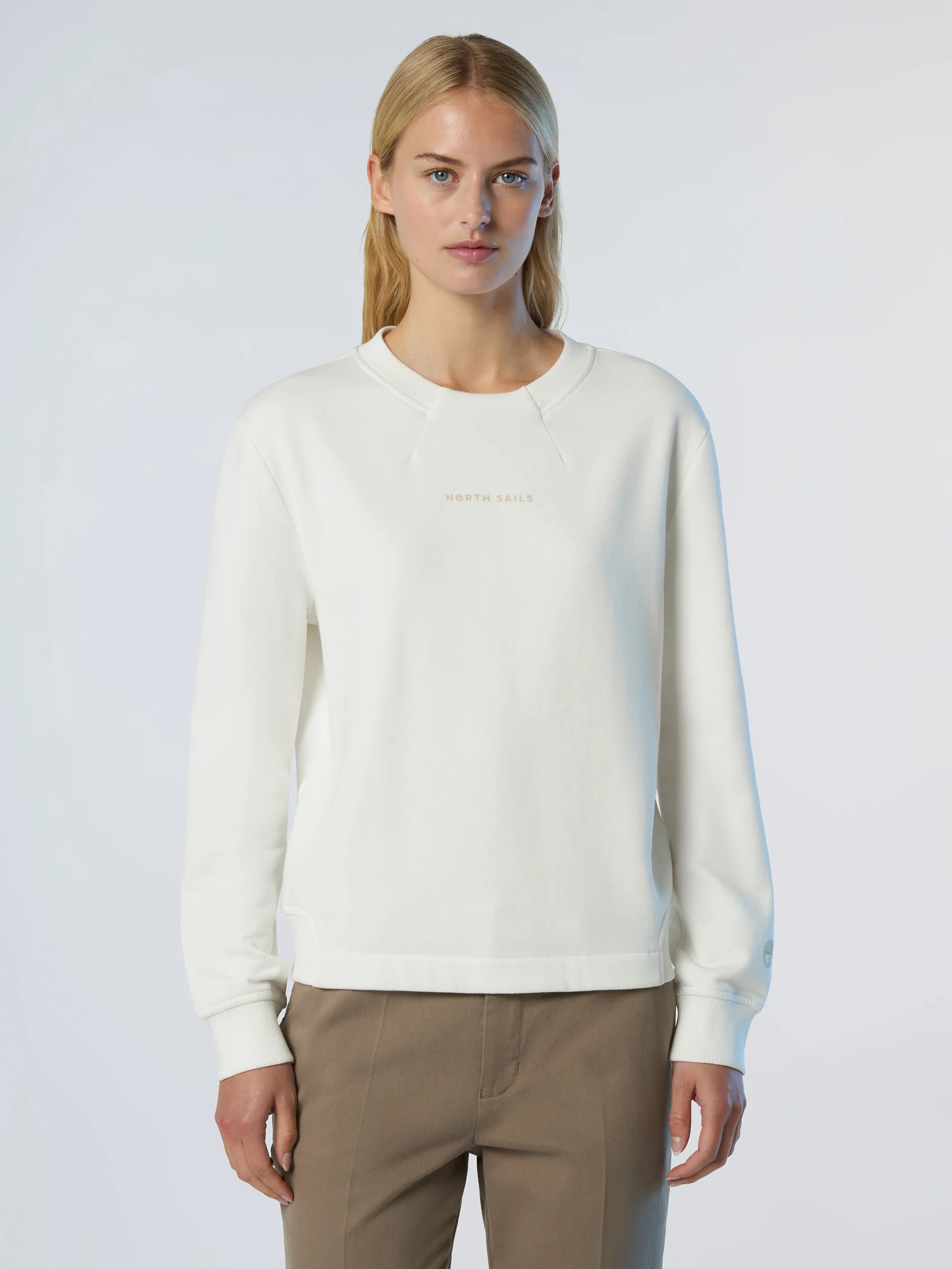 Sweatshirt with tonal logo