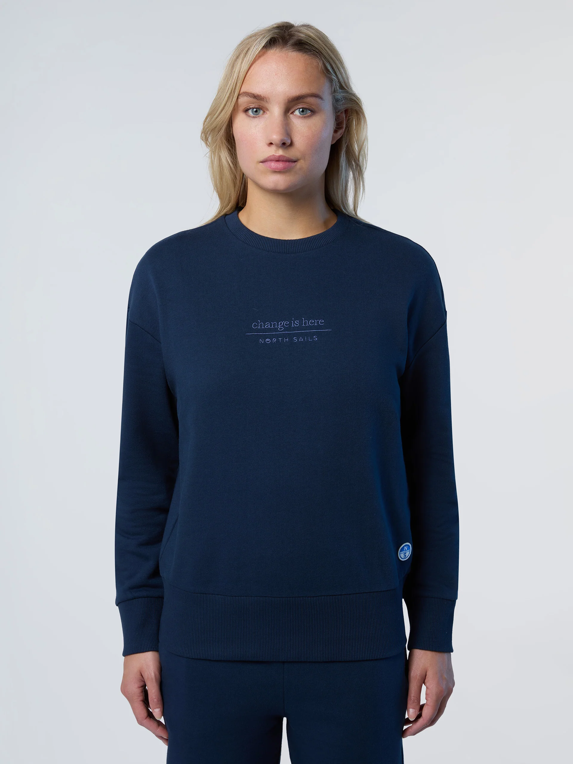 Crew-neck slogan sweatshirt - Image 22