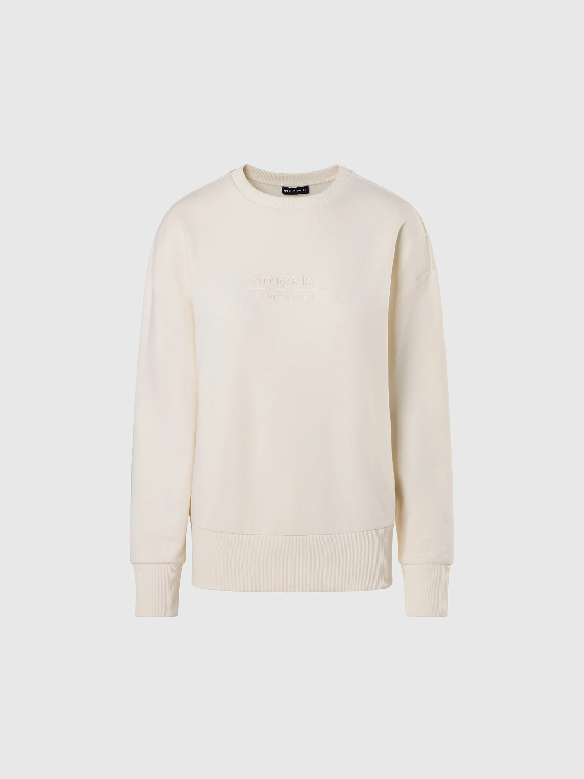 Crew-neck slogan sweatshirt - Image 3