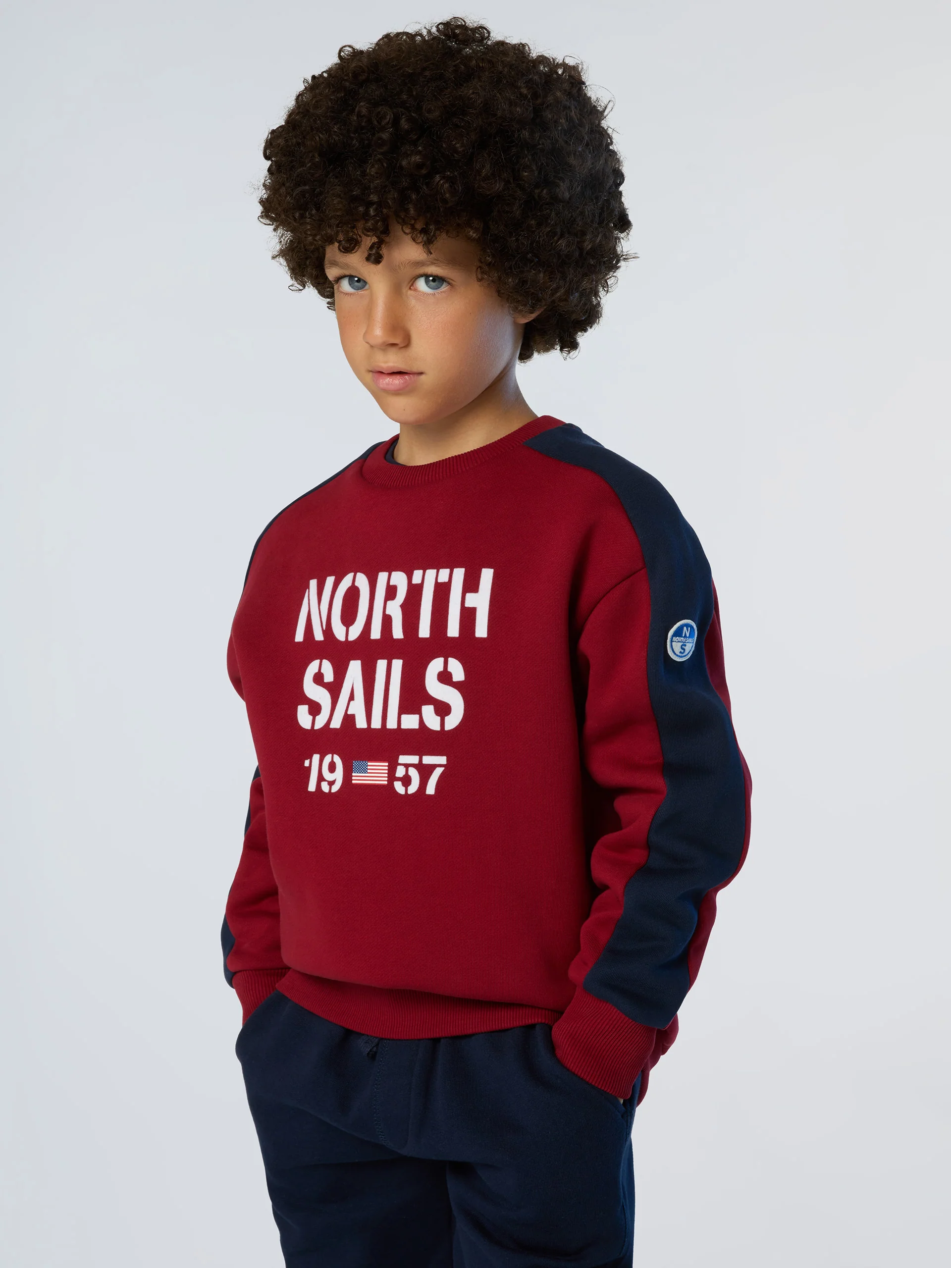 Sweatshirt with flock print - Image 2
