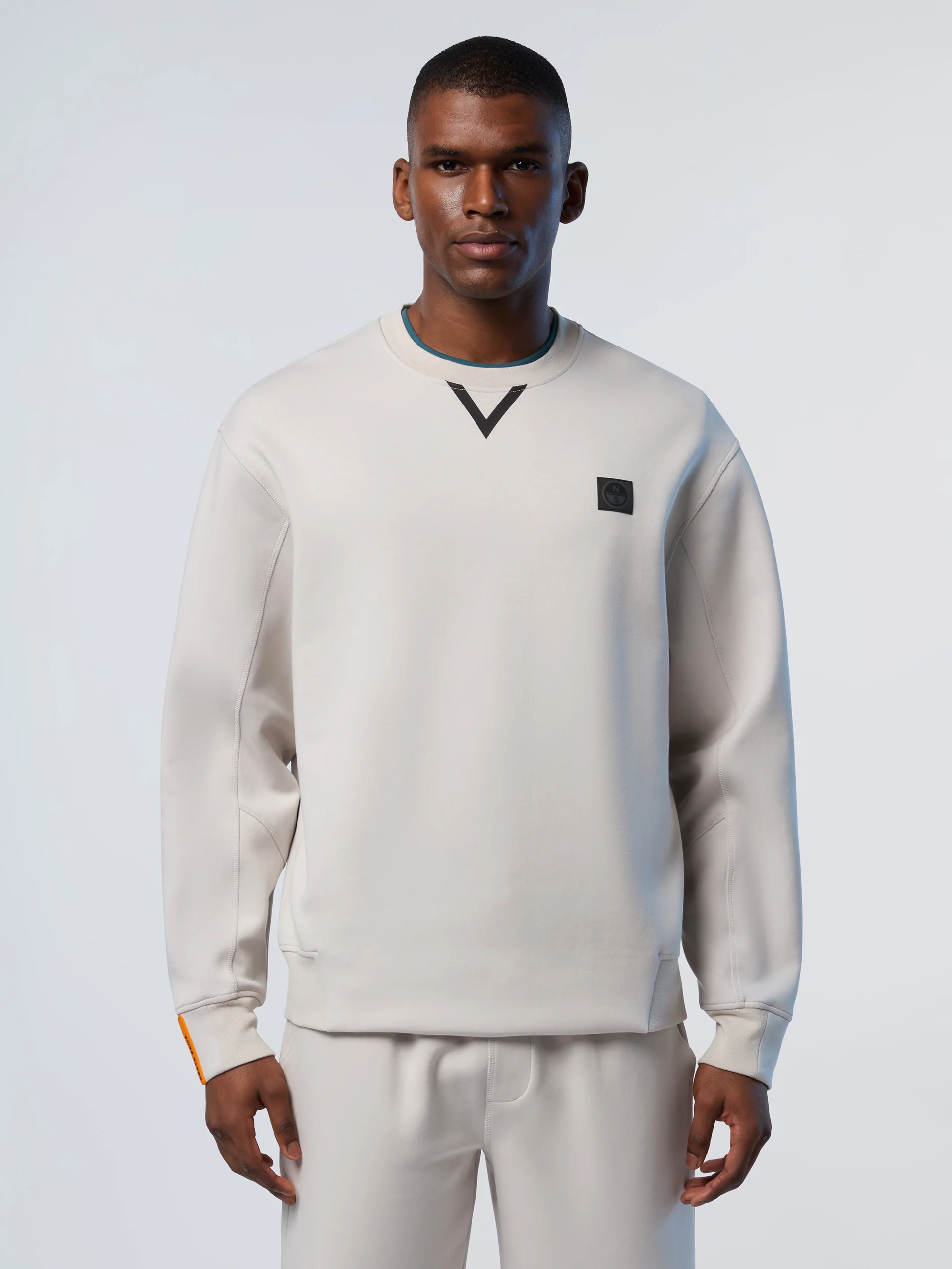 Interlock crew-neck sweatshirt
