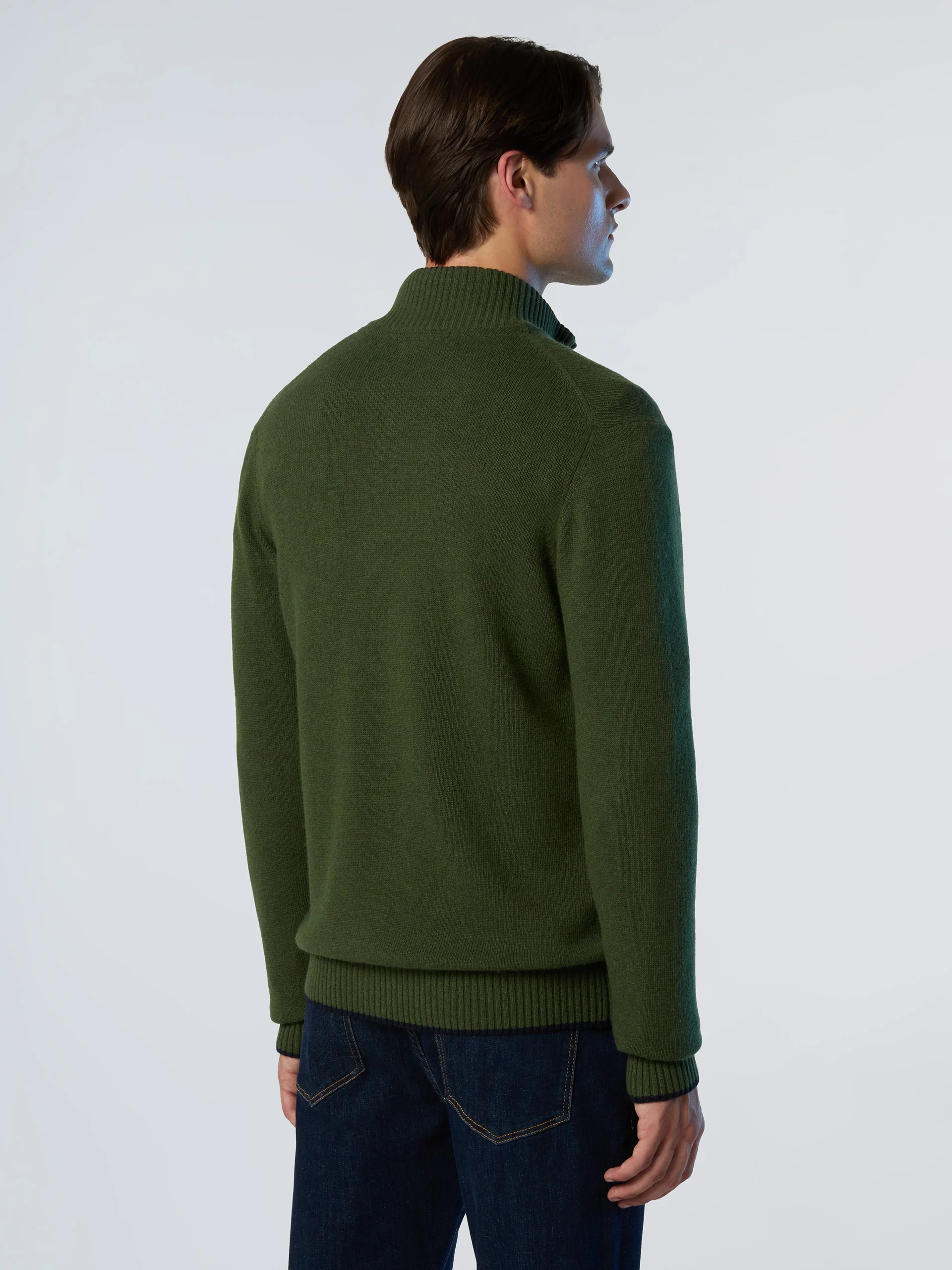 Cashmere blend zip-through sweater - Image 4