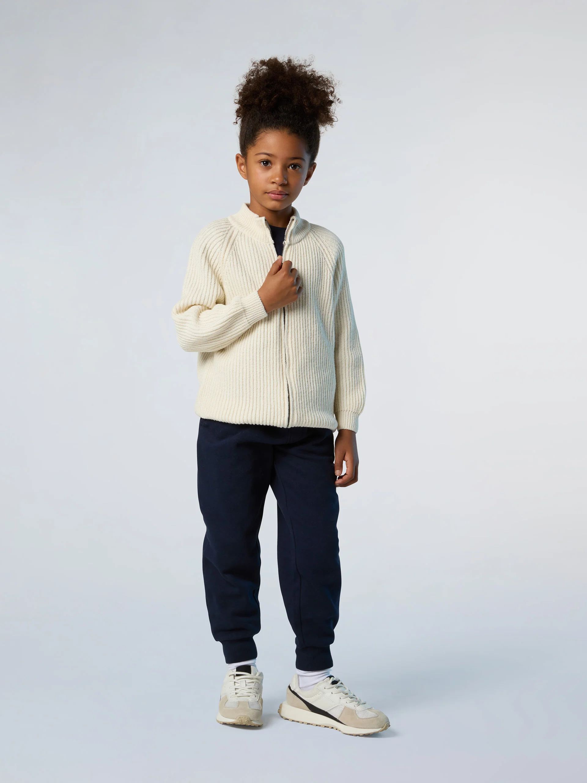 Ribbed zip-through sweater - Image 4