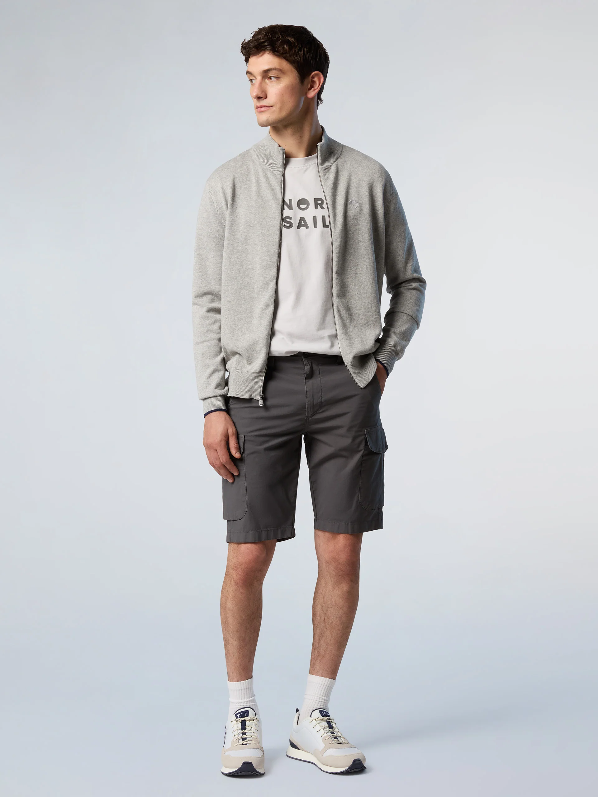 Full-zip sweater with embroidered logo - Image 17