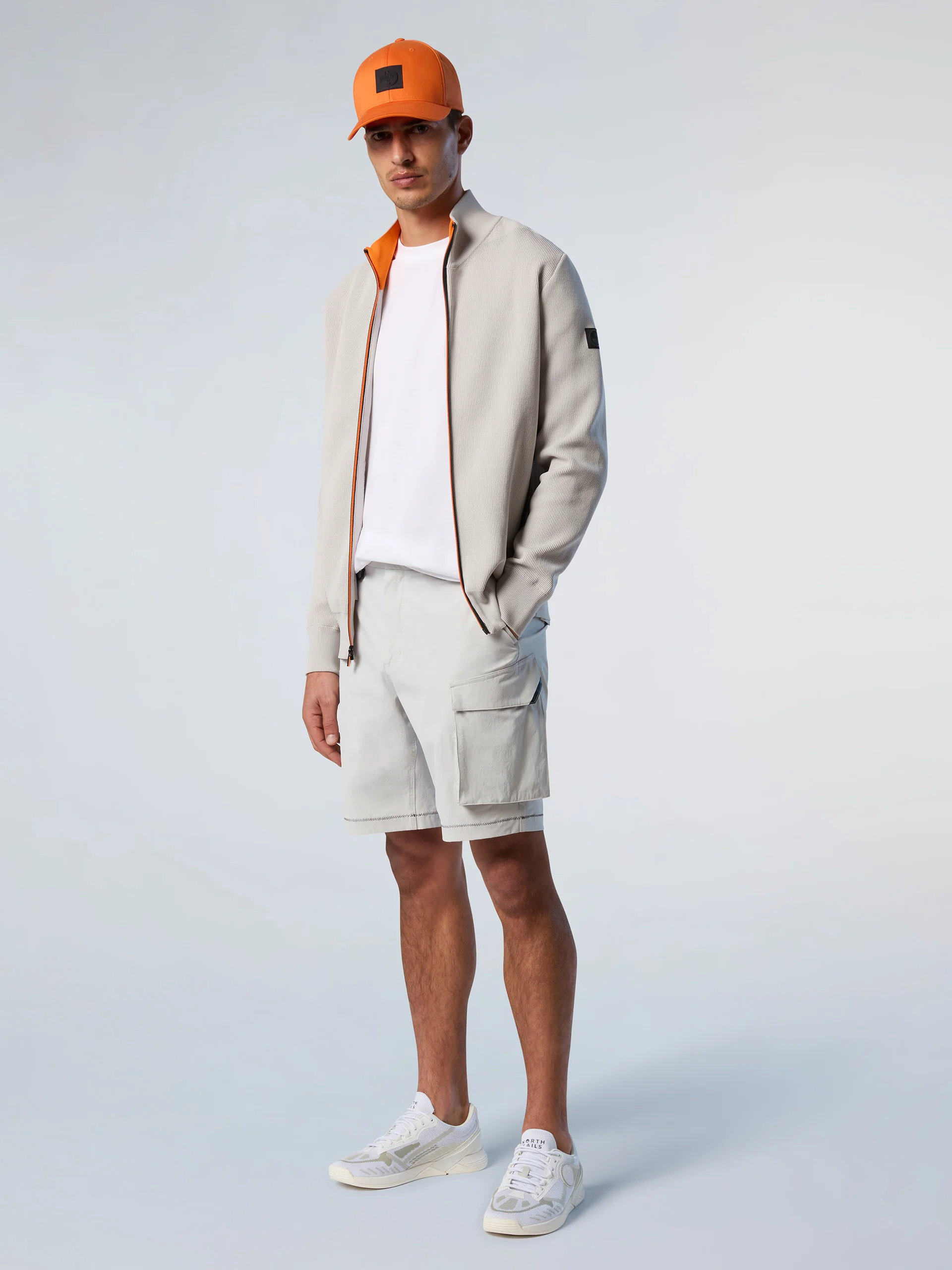 Technical knit full-zip sweater - Image 17