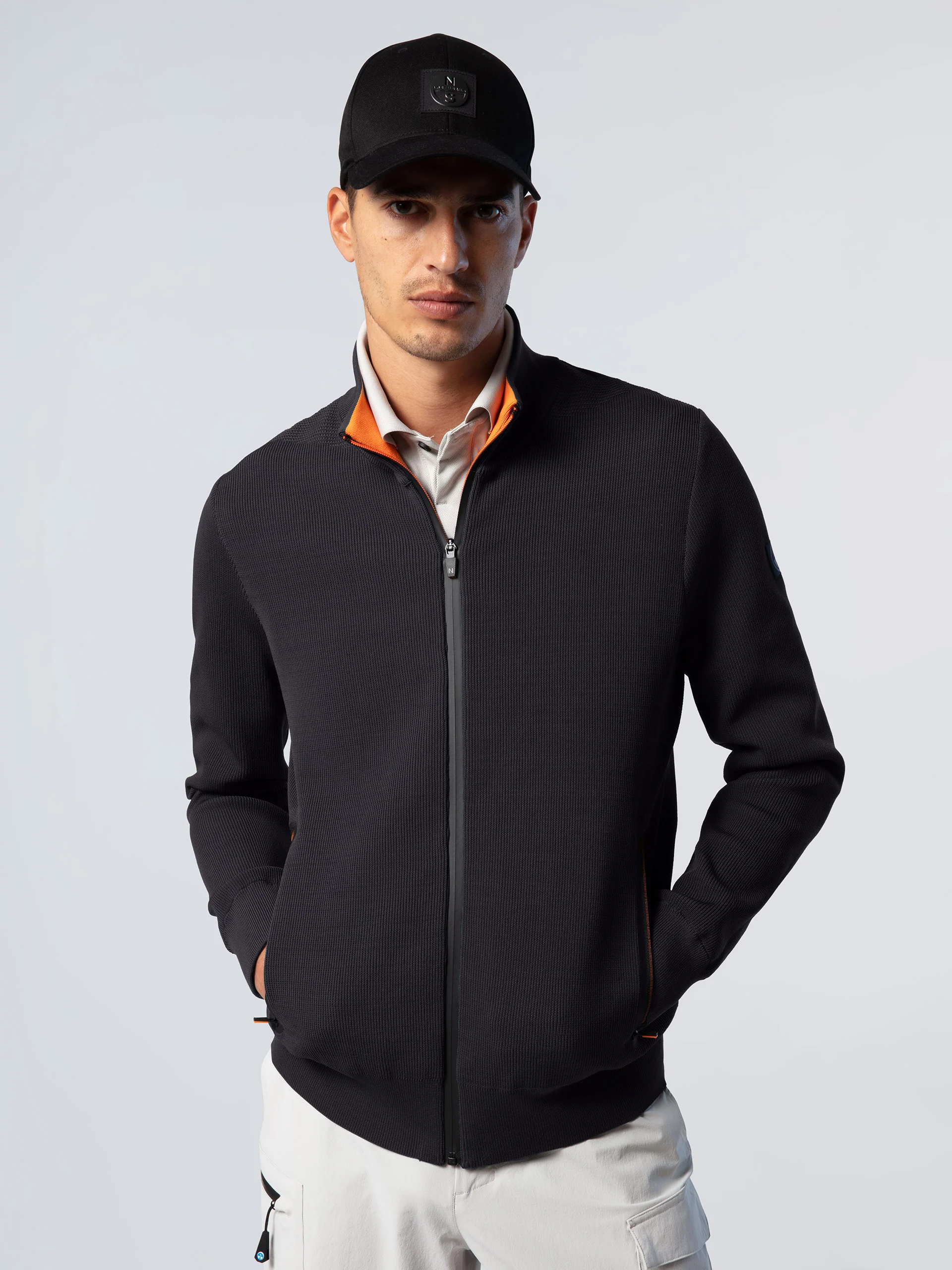Technical knit full-zip sweater - Image 20