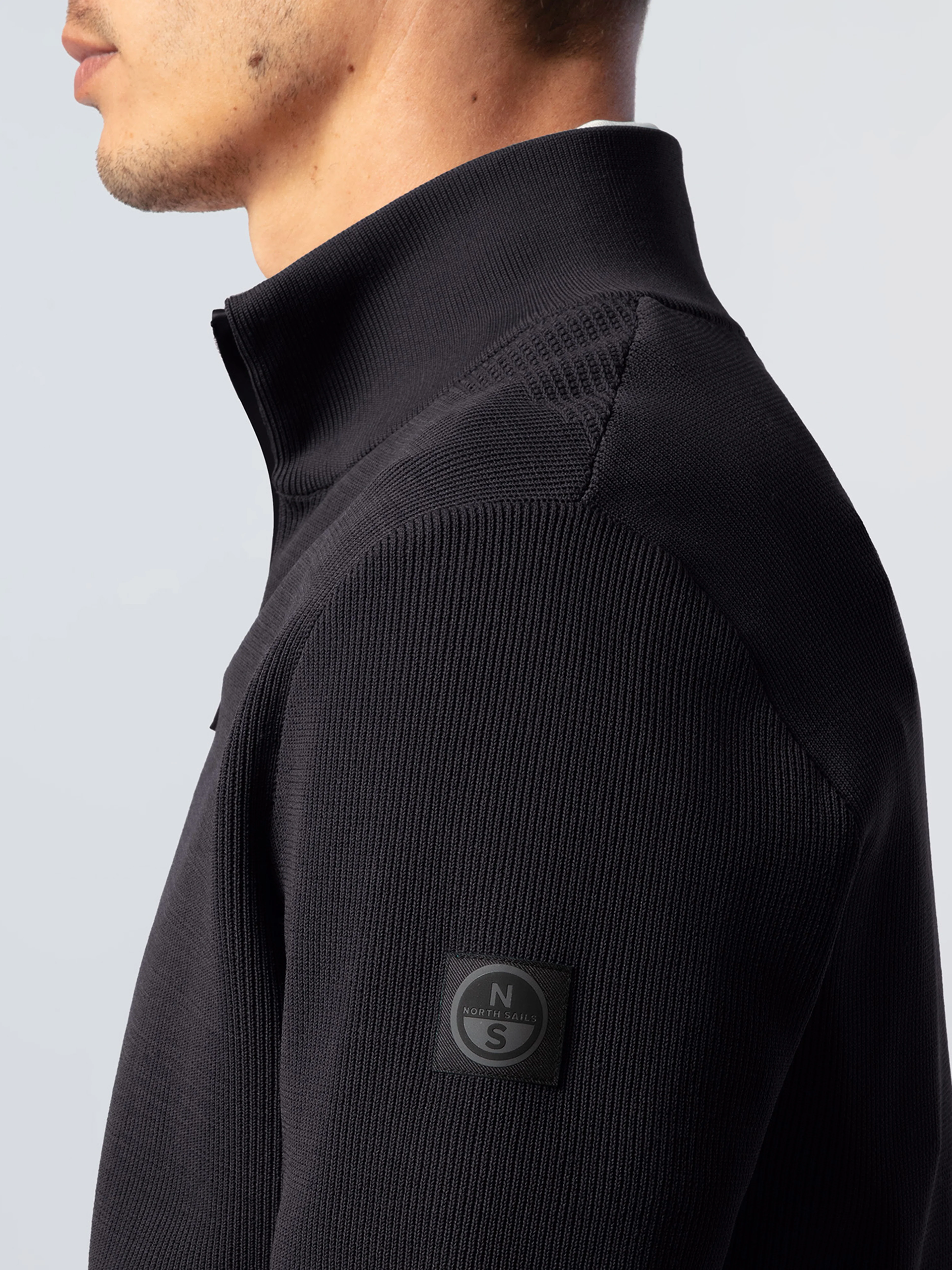 Technical knit full-zip sweater - Image 23