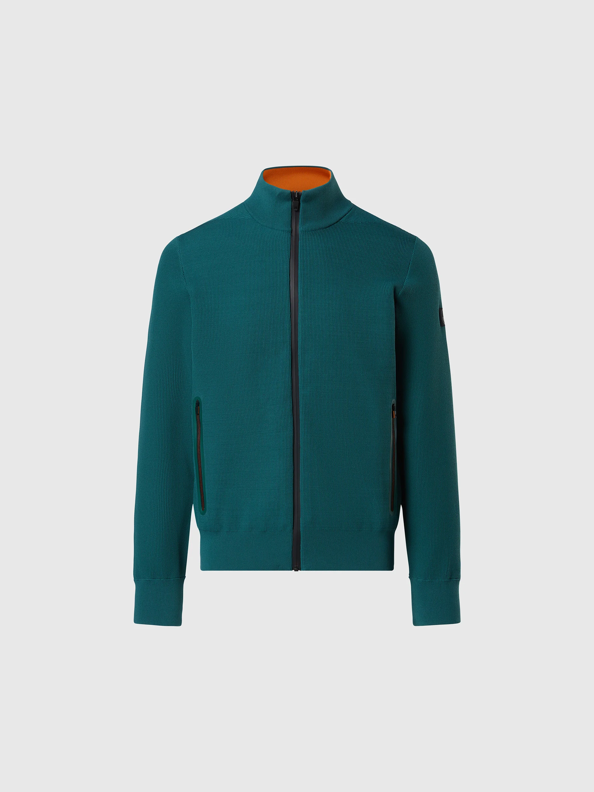 Technical knit full-zip sweater - Image 3