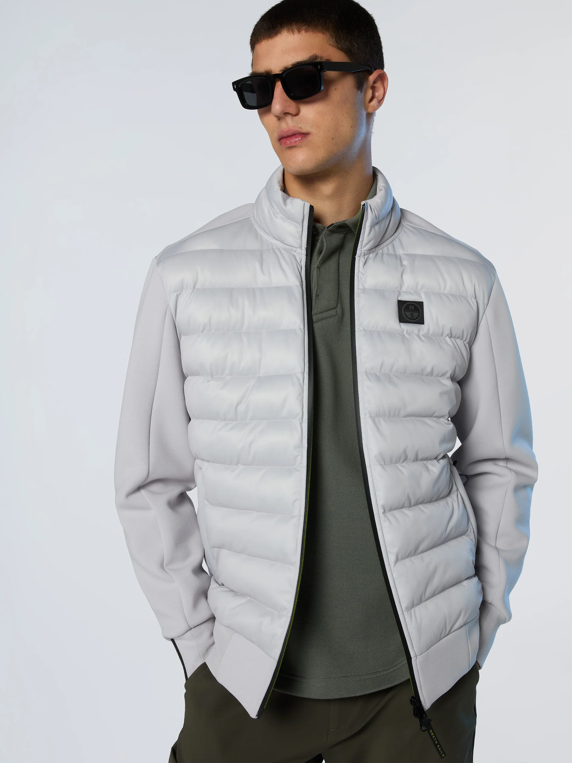 Hybrid zip-up sweatshirt - Image 2