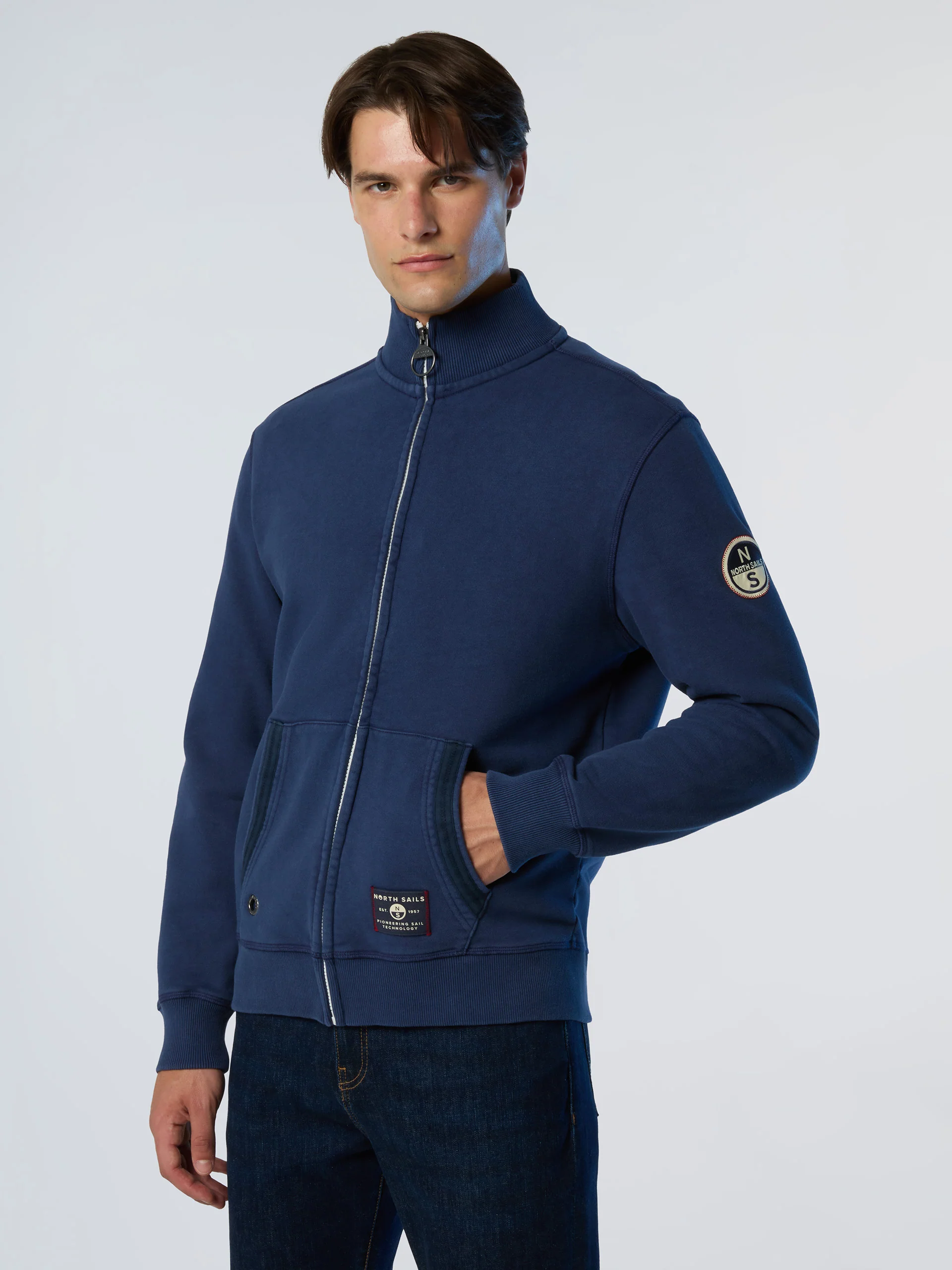 Archival full-zip sweatshirt