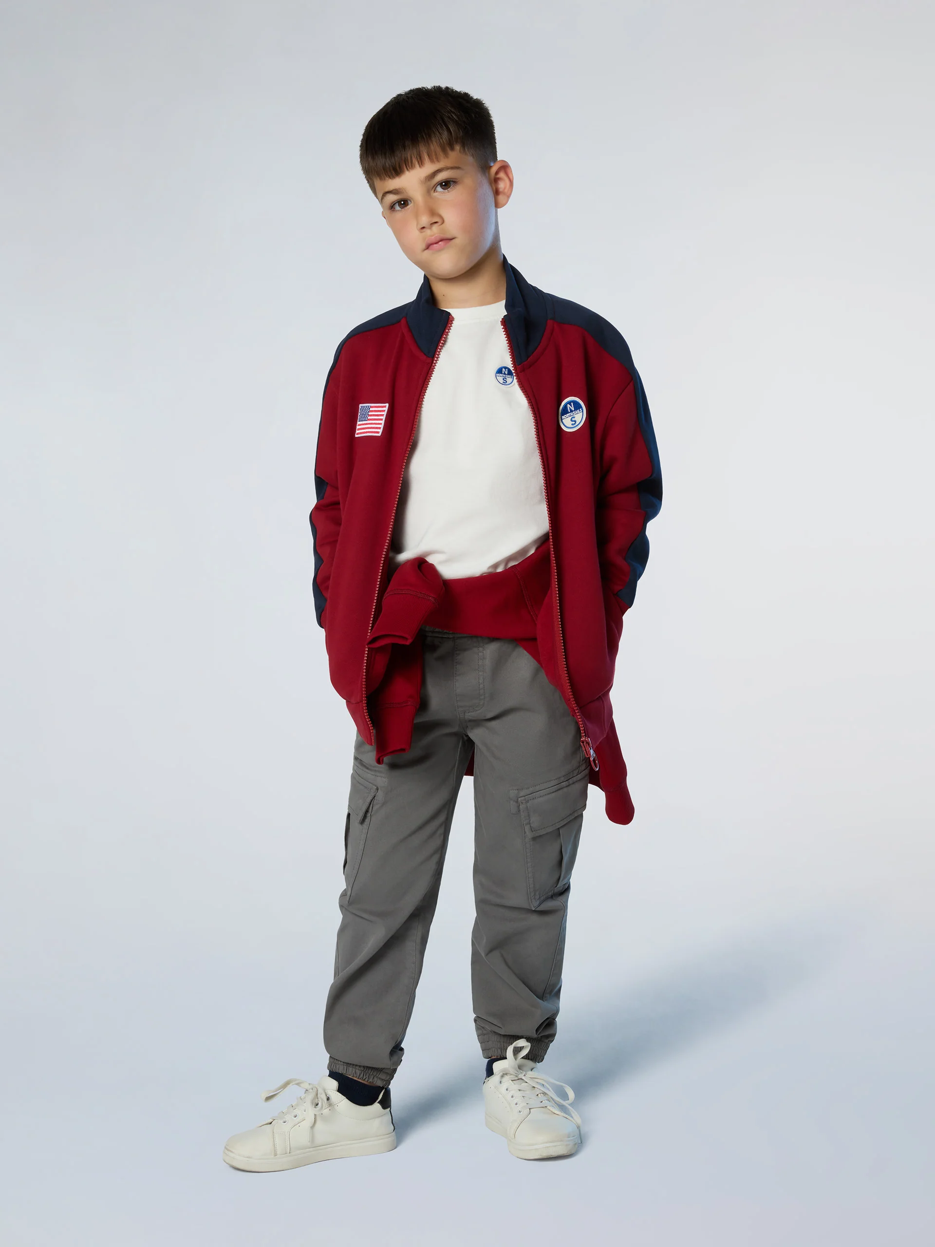 Full-zip sweatshirt with American flag - Image 5