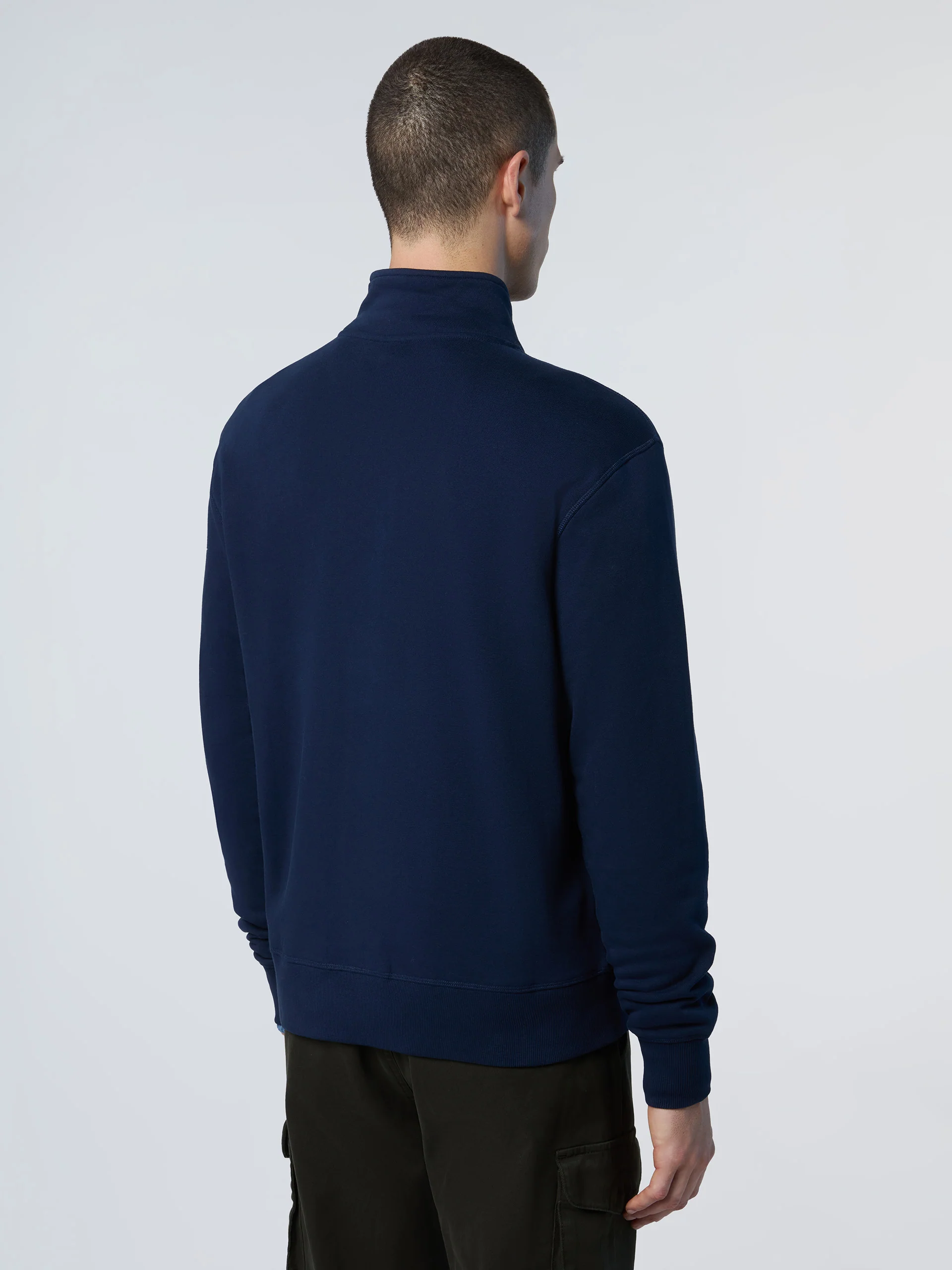 Full-zip sweatshirt with logo patch - Image 3