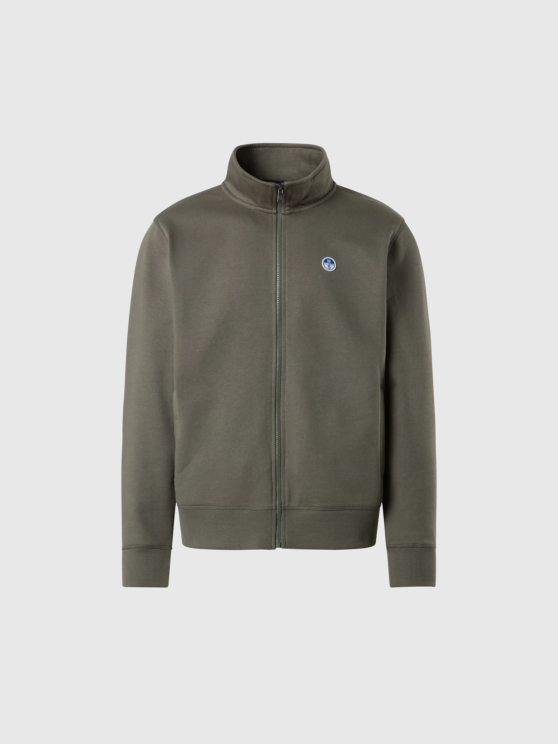 Full-zip sweatshirt with logo patch - Image 8
