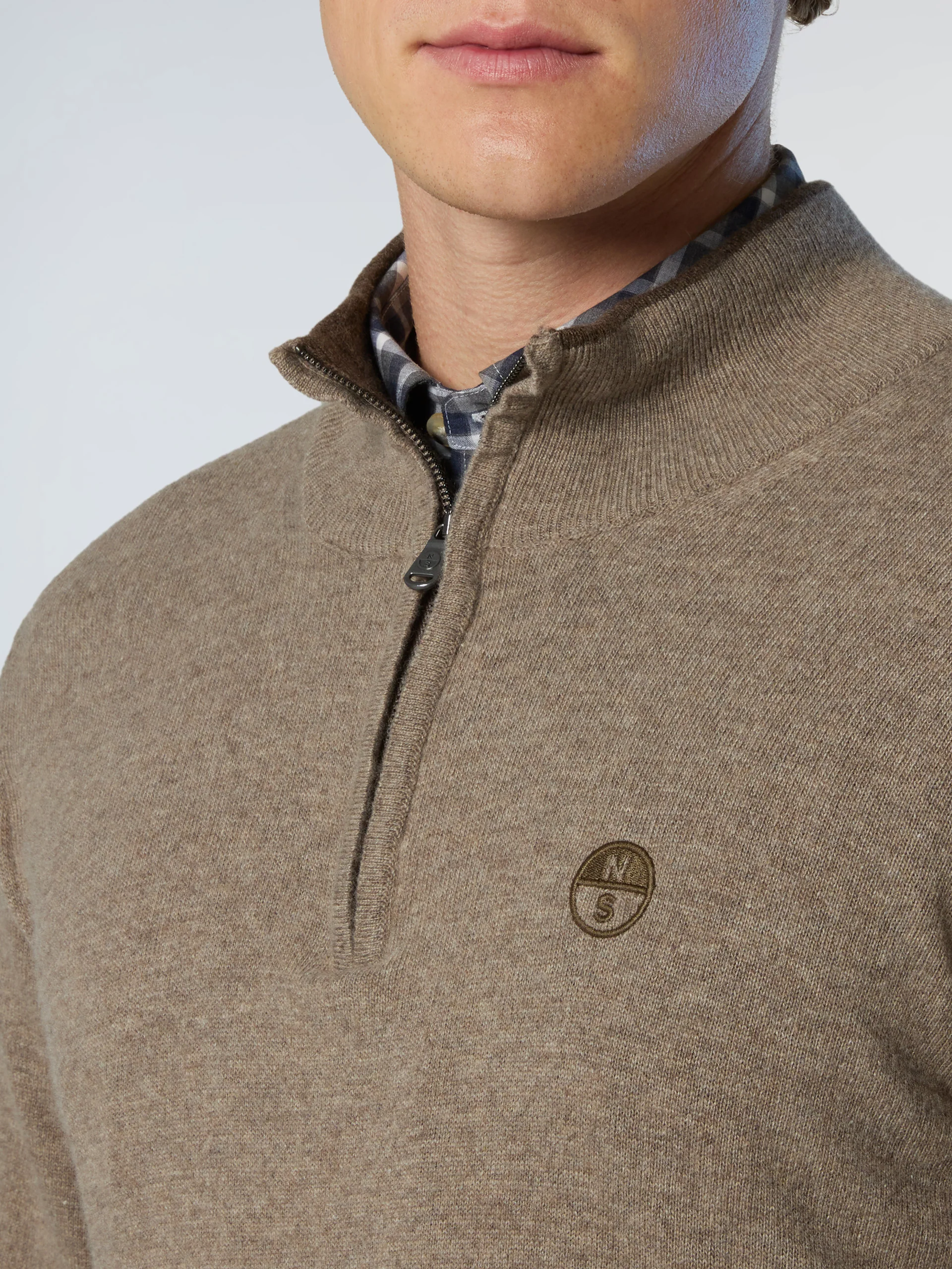 Cashmere blend half-zip sweater - Image 26