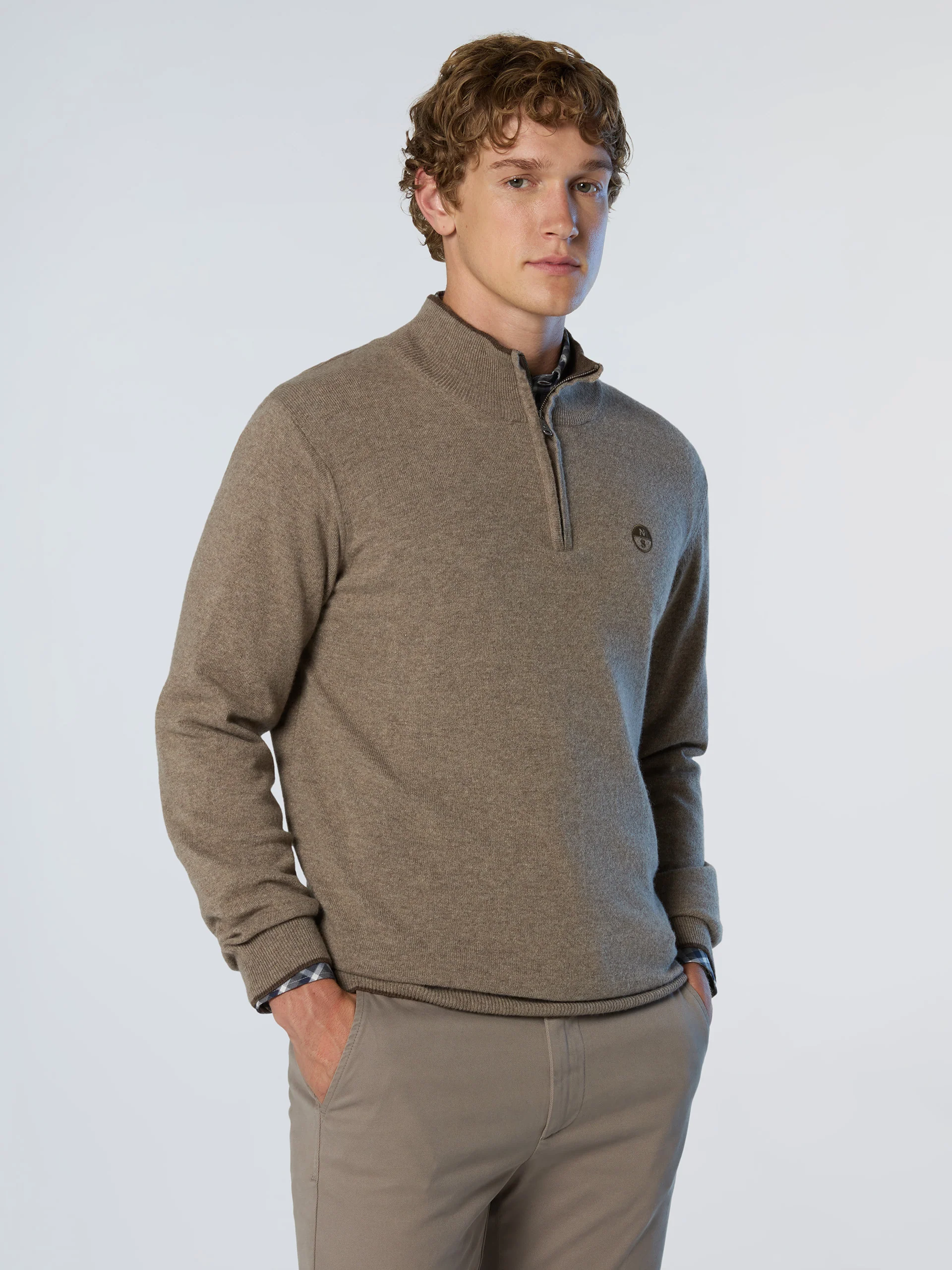 Cashmere blend half-zip sweater - Image 29