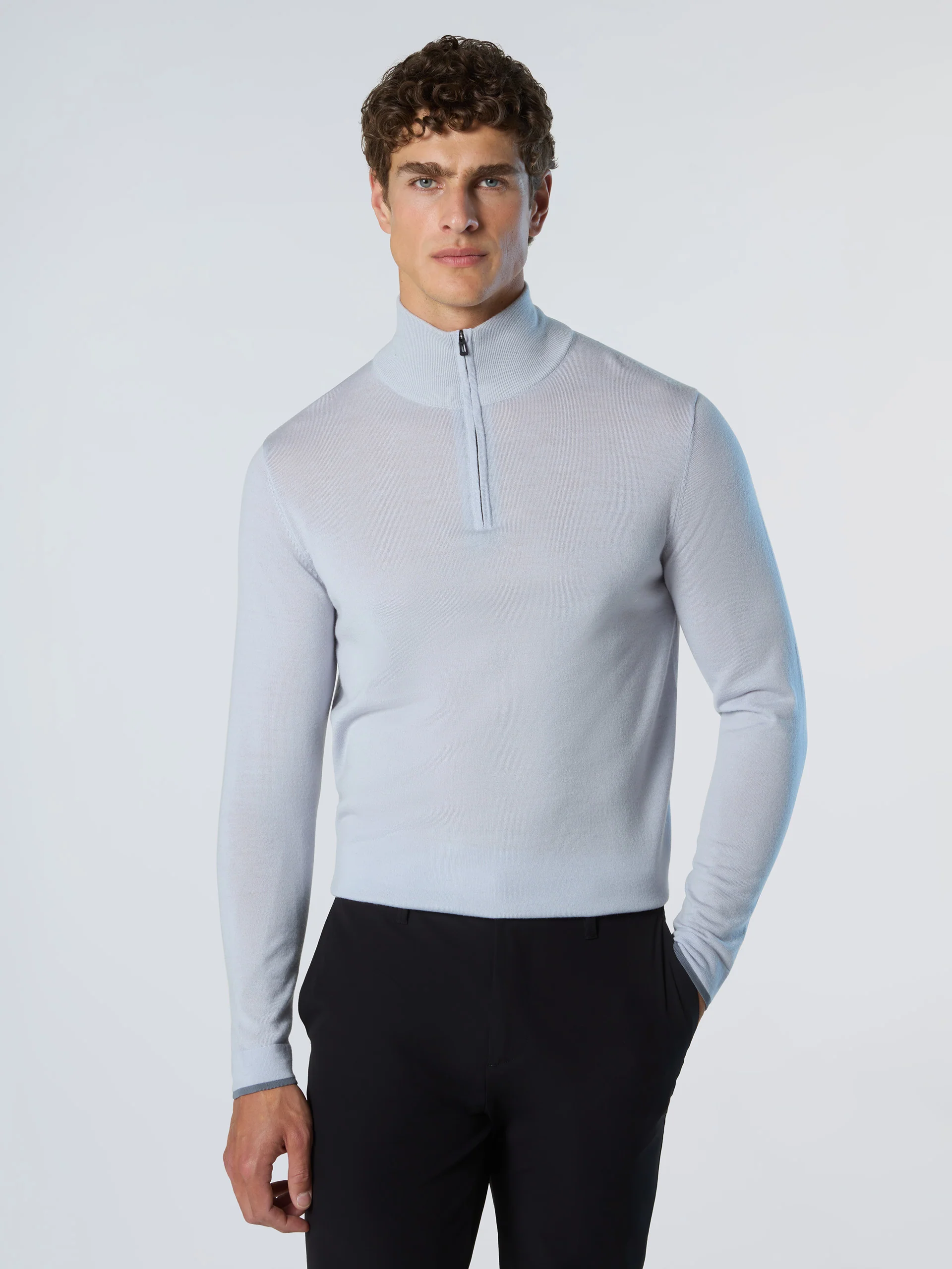 Half-zip sweater with slits - Image 7