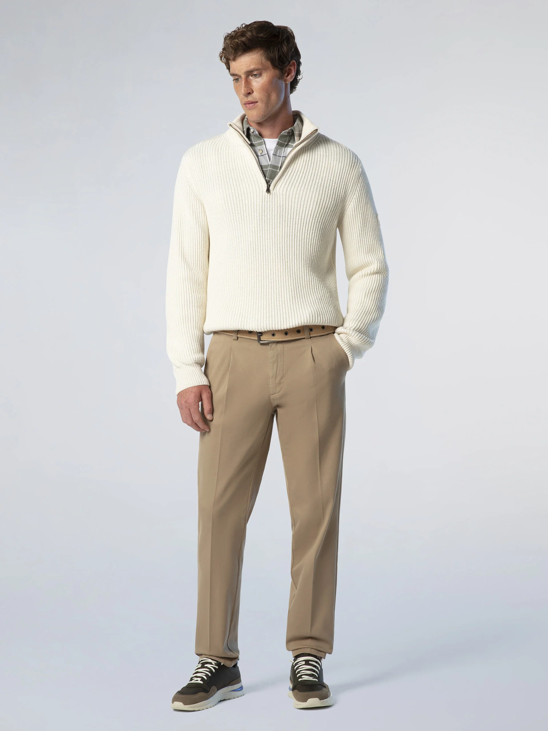 Fisherman's rib half-zip sweater - Image 5