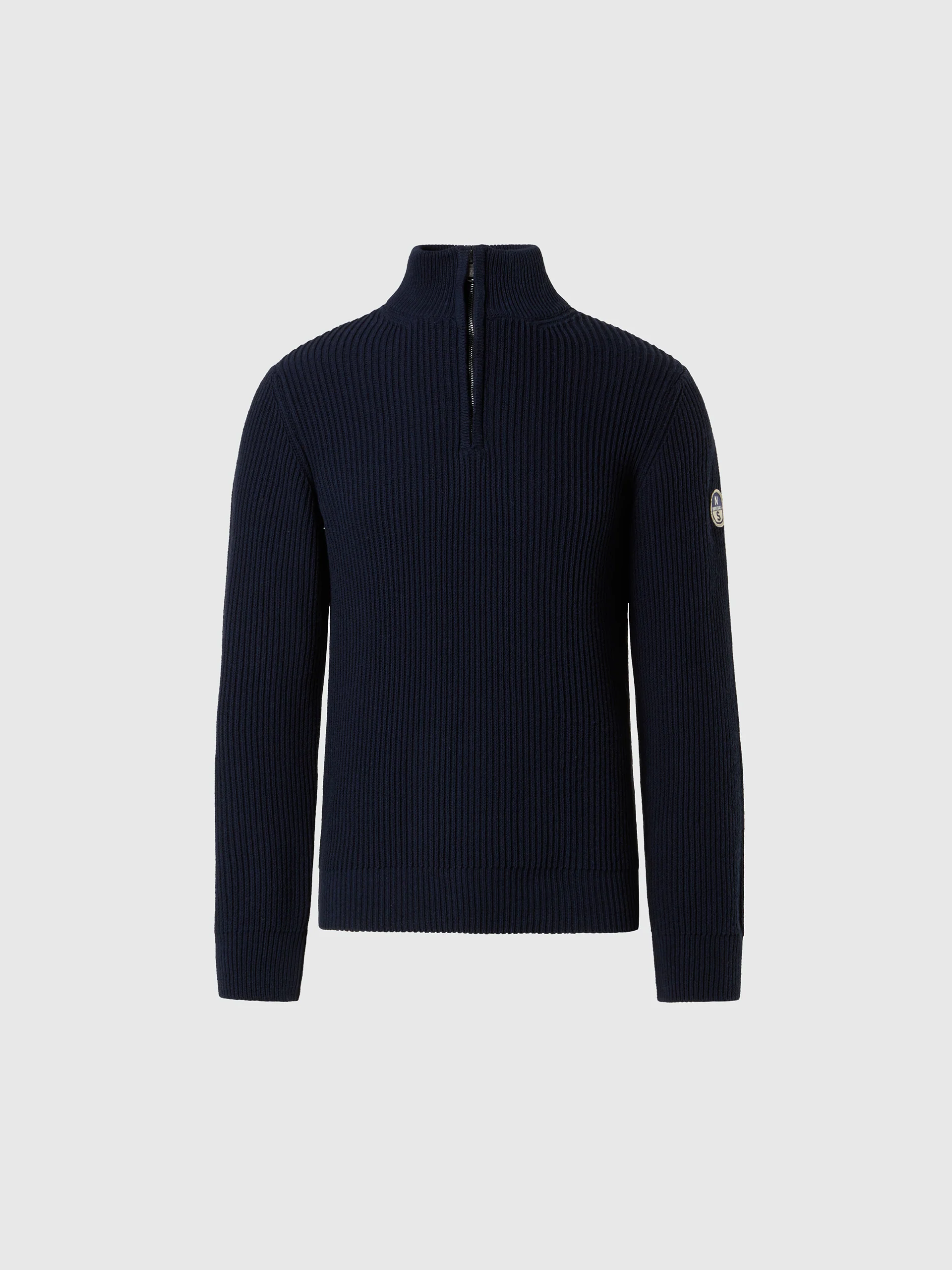 Fisherman's rib half-zip sweater - Image 9