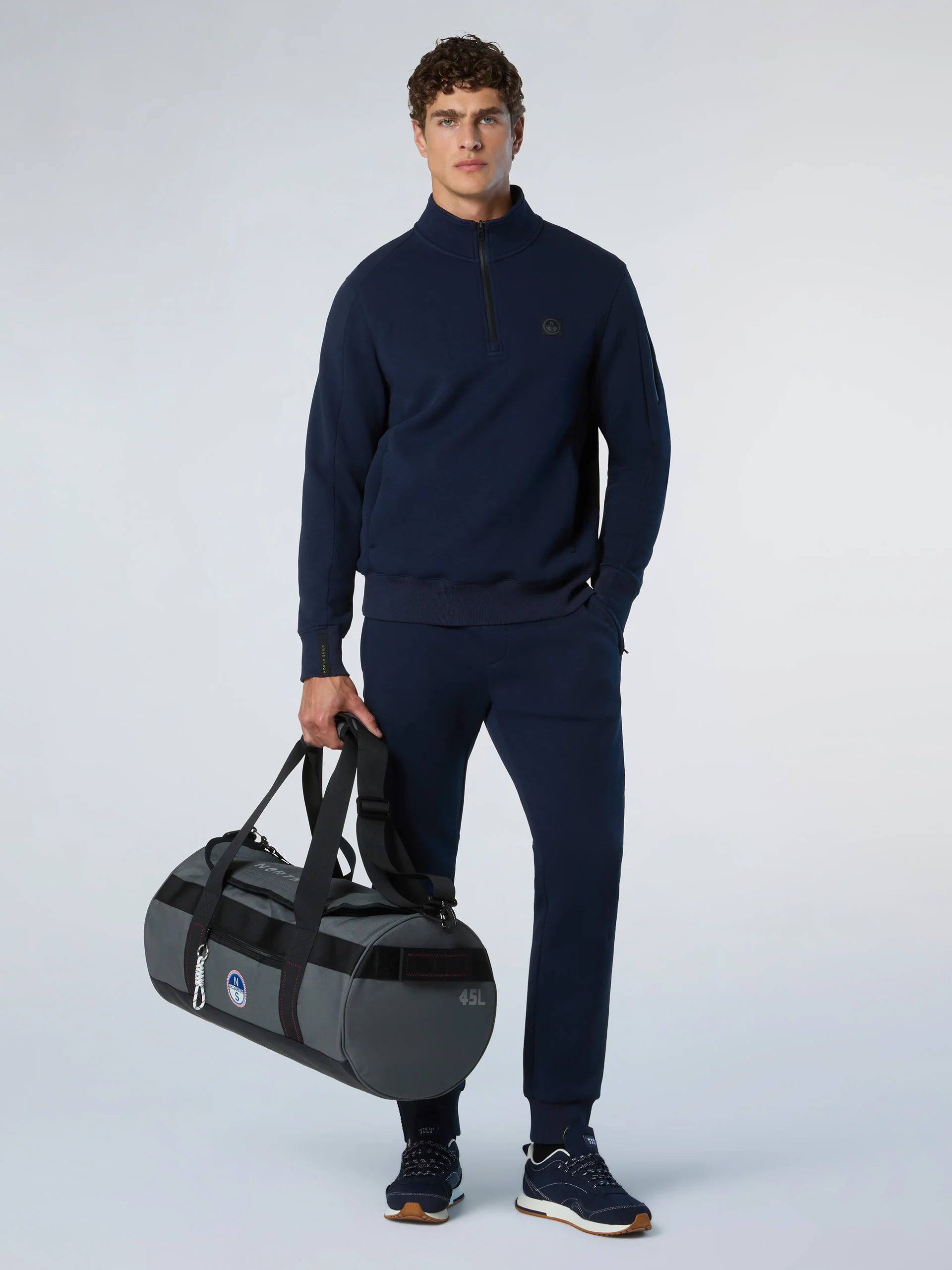 Piqué scuba half-zip sweatshirt - Image 13