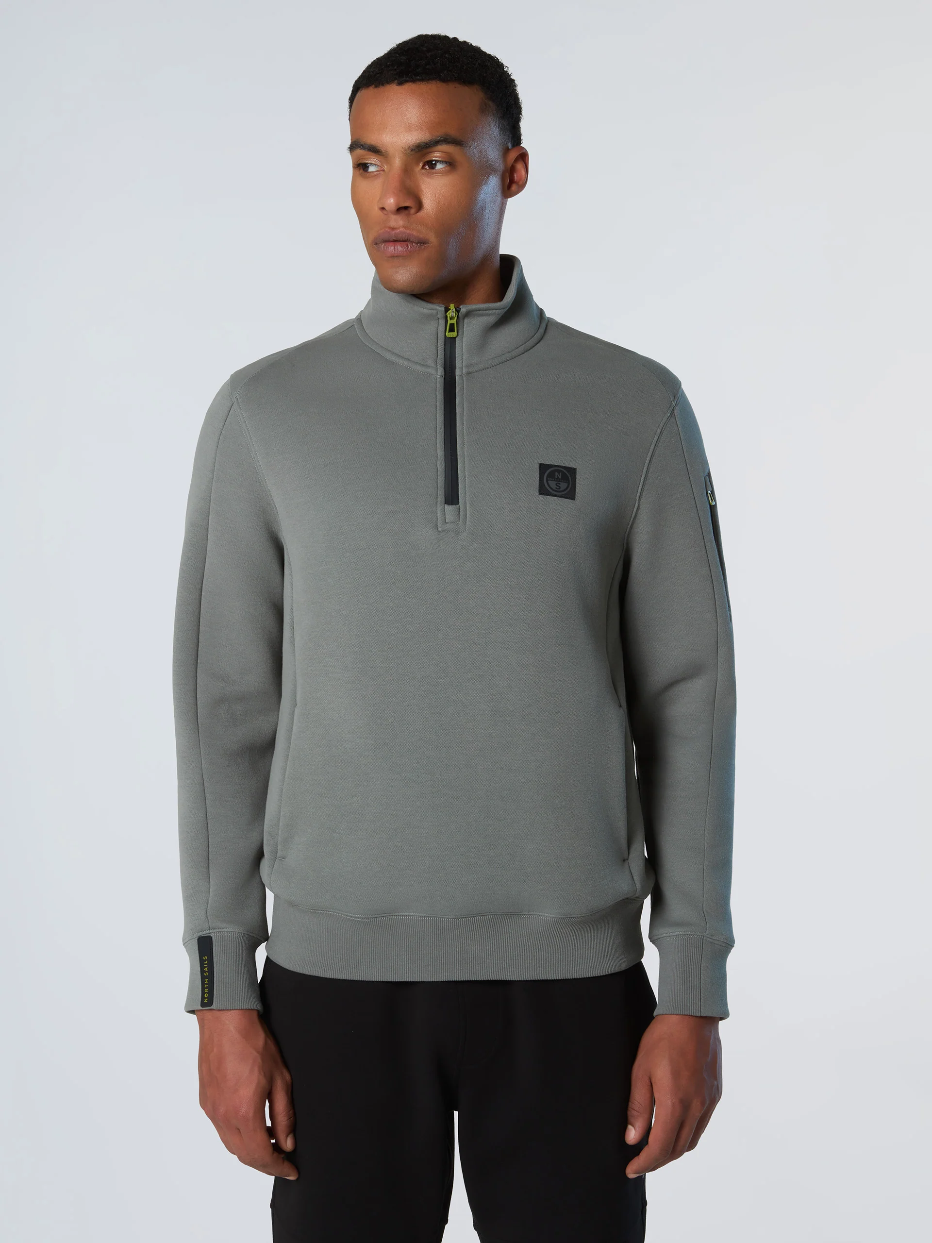 Piqué scuba half-zip sweatshirt - Image 16