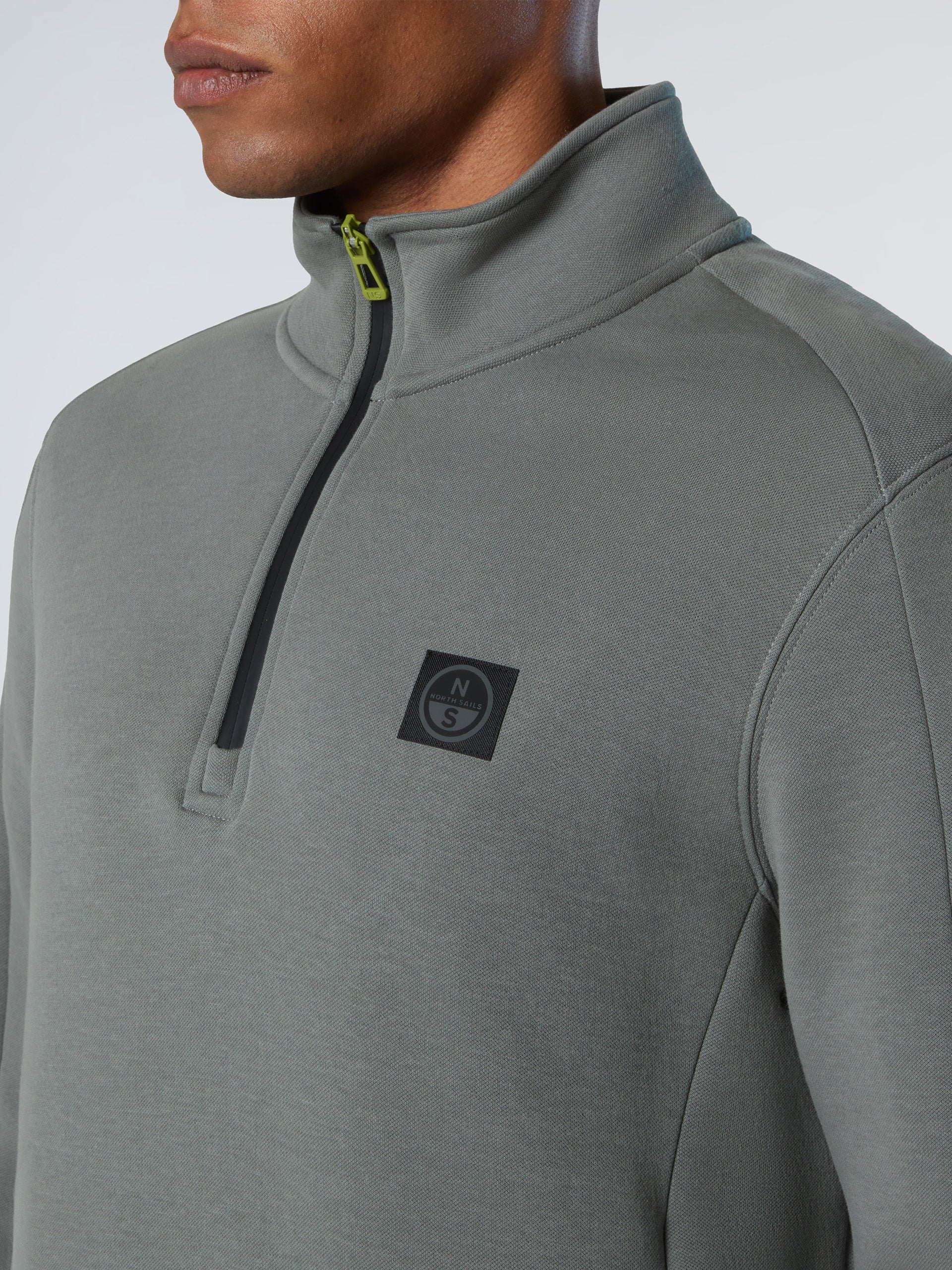 Piqué scuba half-zip sweatshirt - Image 21