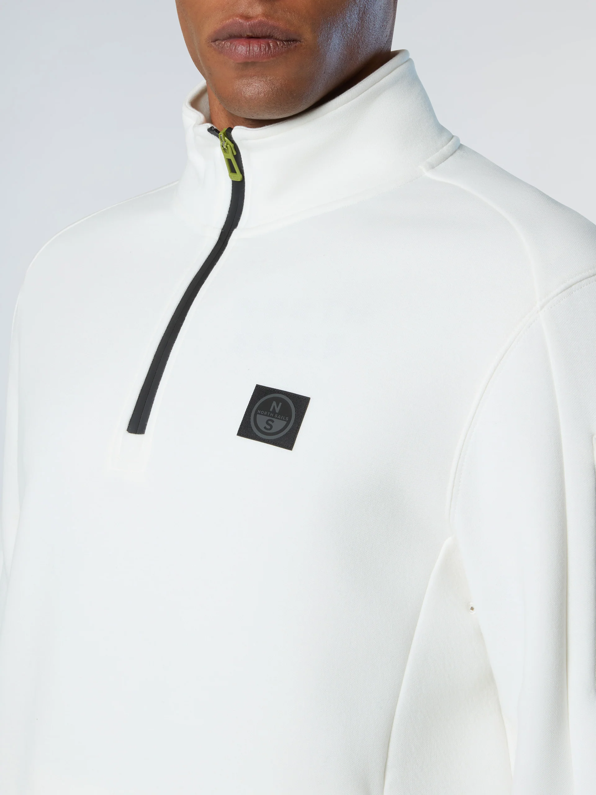 Piqué scuba half-zip sweatshirt - Image 6